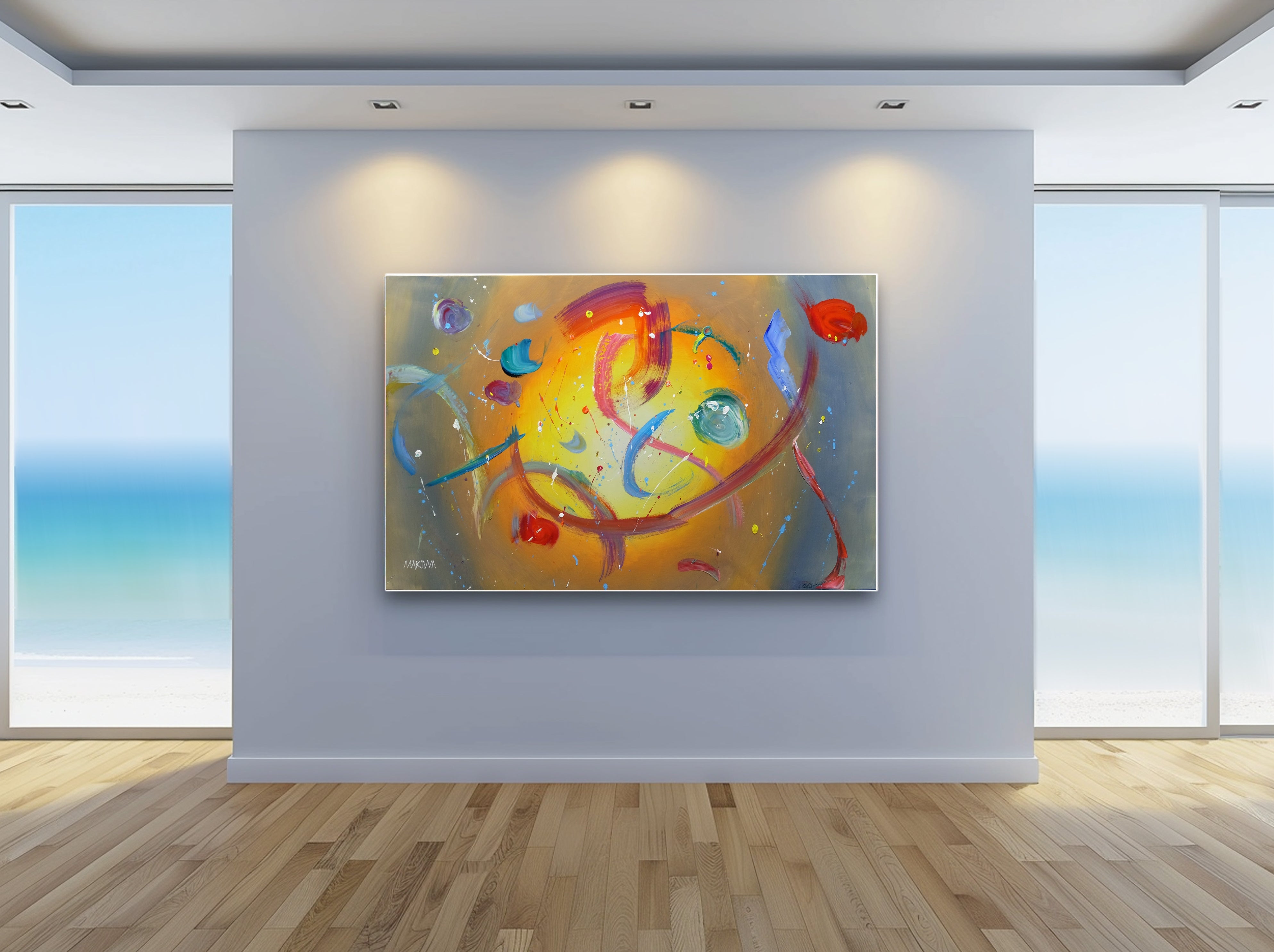No 1 Galactic 90x140cm Acrylic on Canvas