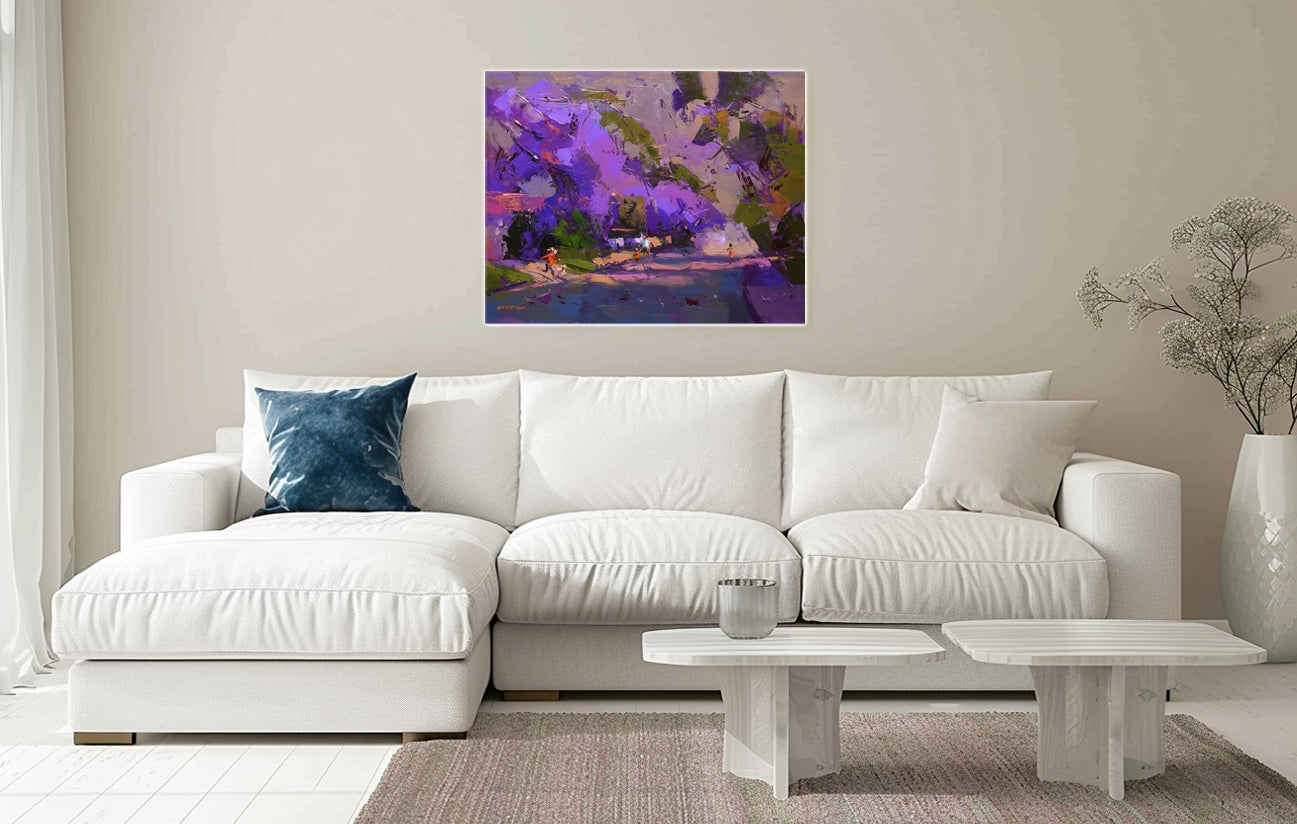 Violet Hour 56x71cm Oil on Canvas