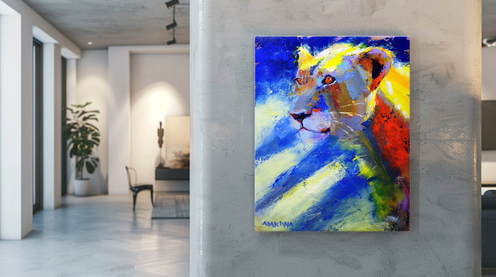 Blue Shadows 71x56cm Oil on Canvas