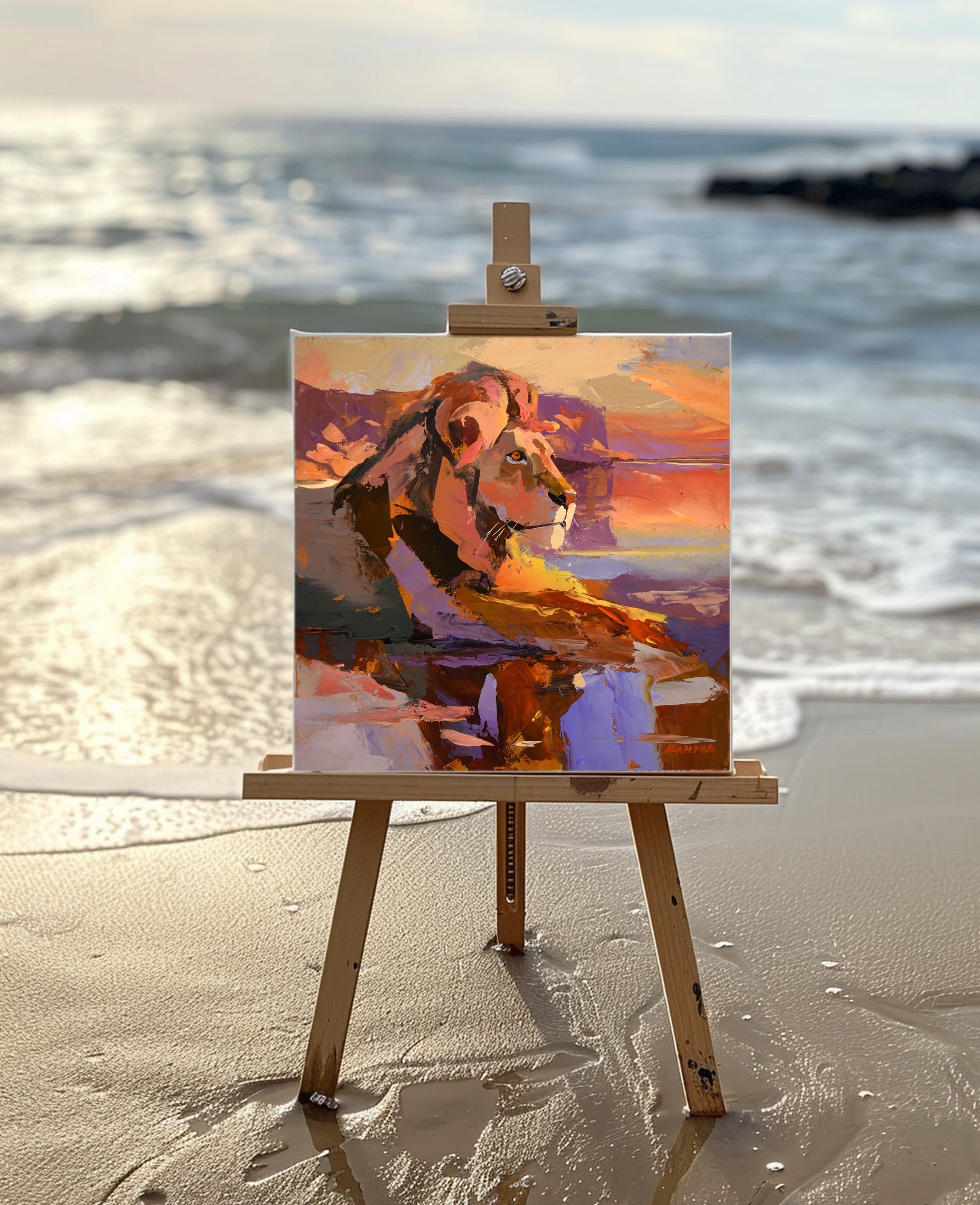 Sunset King 50x50cm R21 500 Acrylic on Canvas