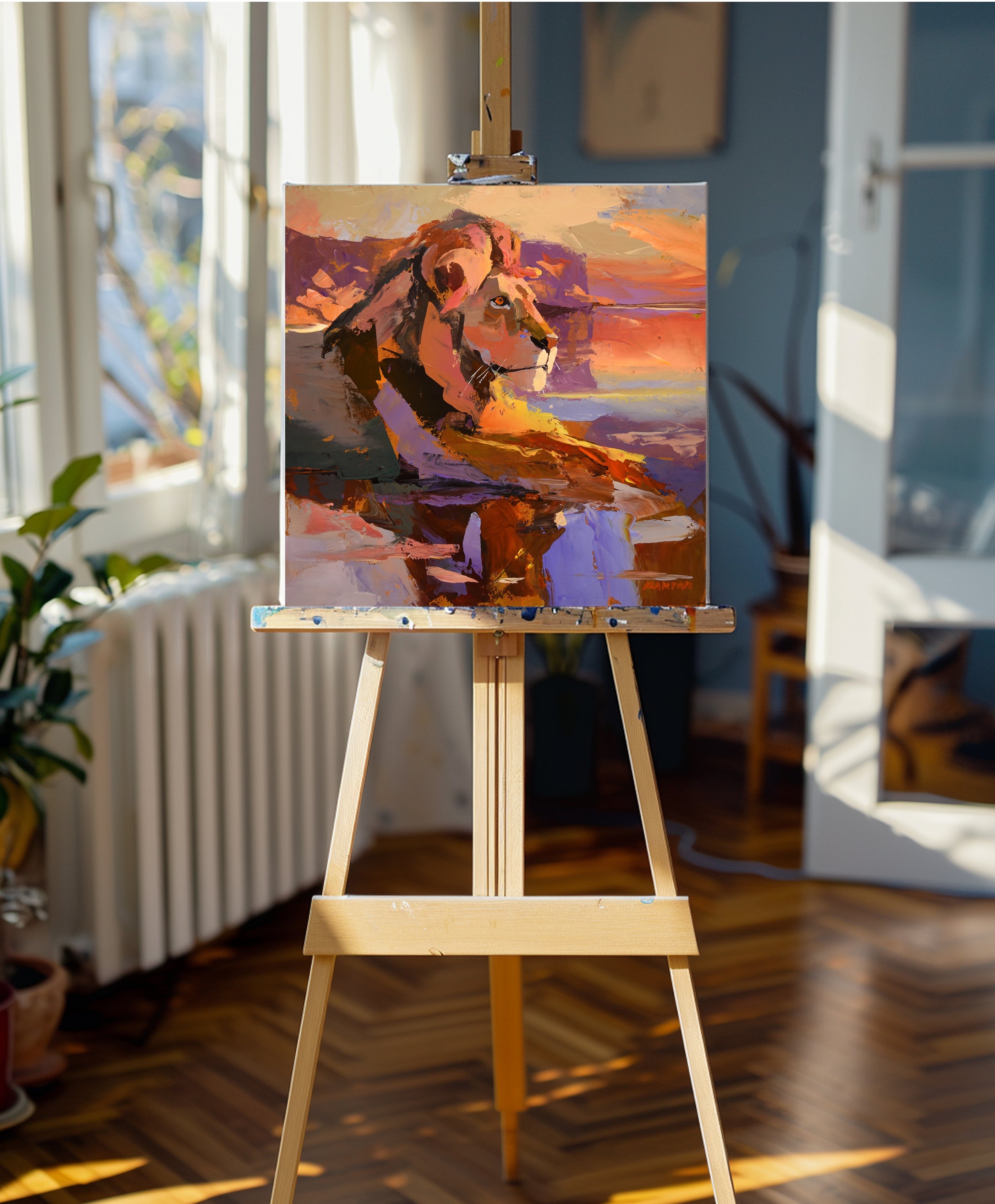 Sunset King 50x50cm R21 500 Acrylic on Canvas
