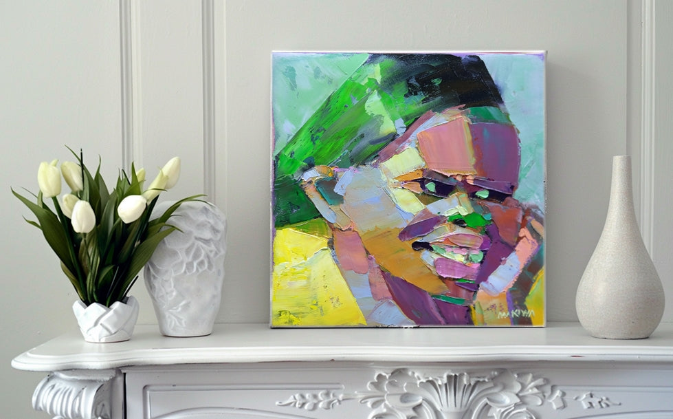 No 12 Expressions Series II 20x20cm Oil On Canvas