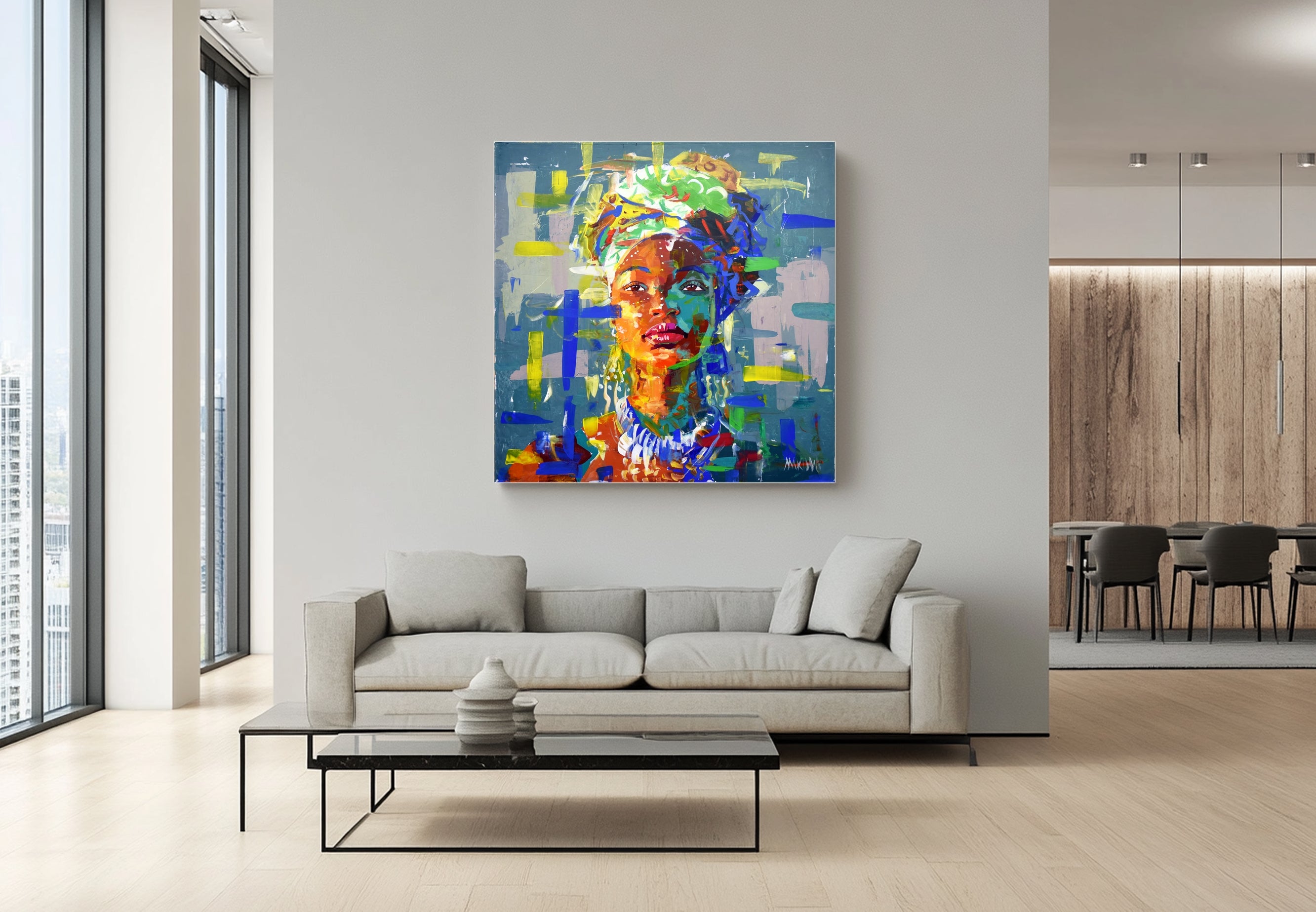 African Dream 1 (2) 120x120cm Acrylic on Canvas