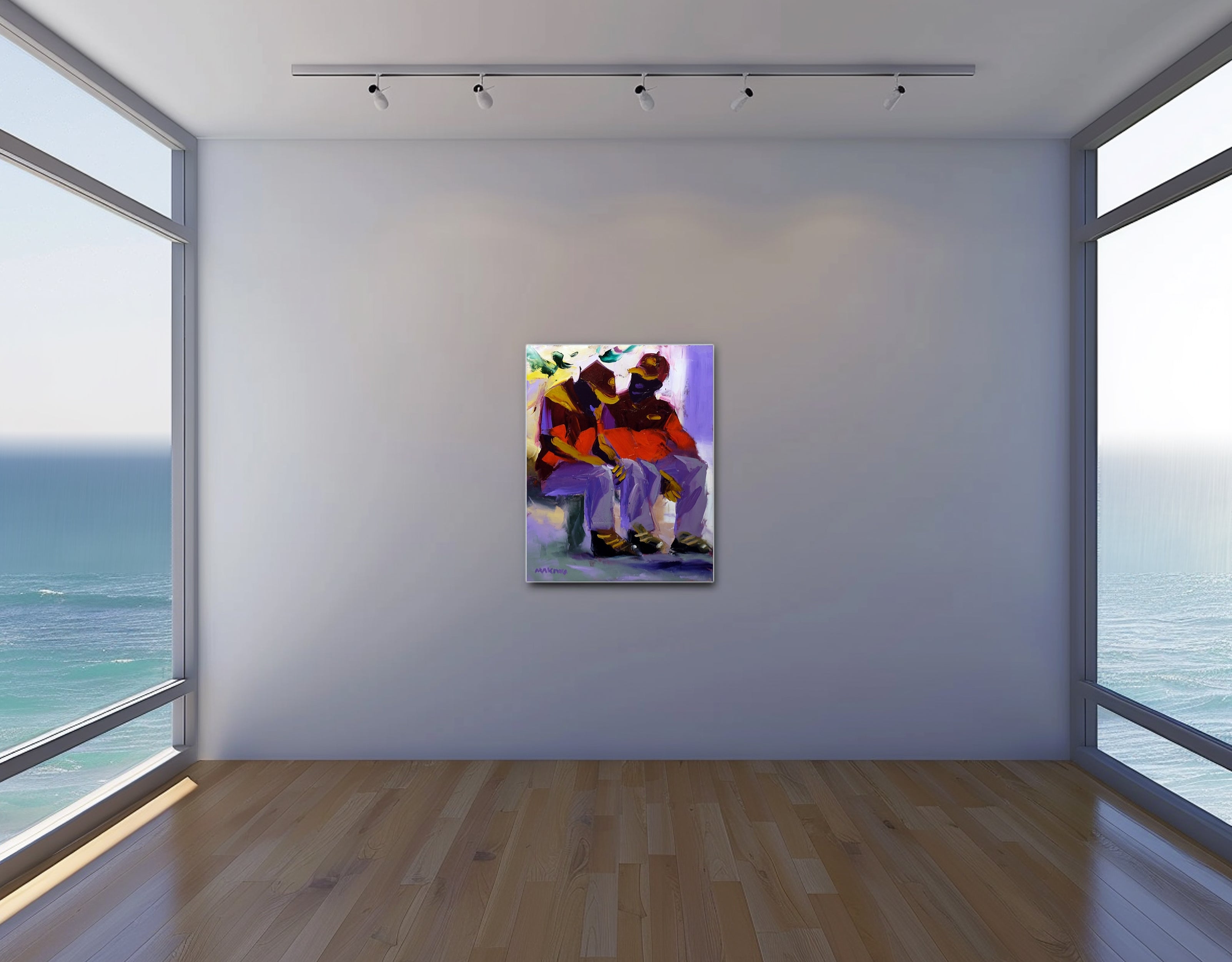 The Petrol Guys 71x56cm Oil on Canvas