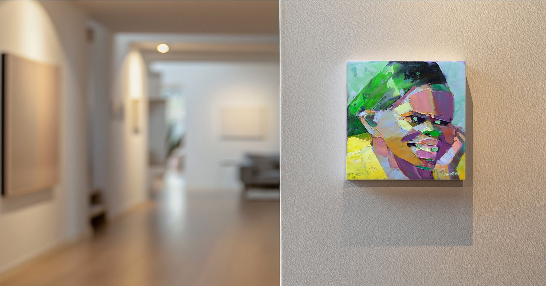 No 12 Expressions Series II 20x20cm Oil On Canvas