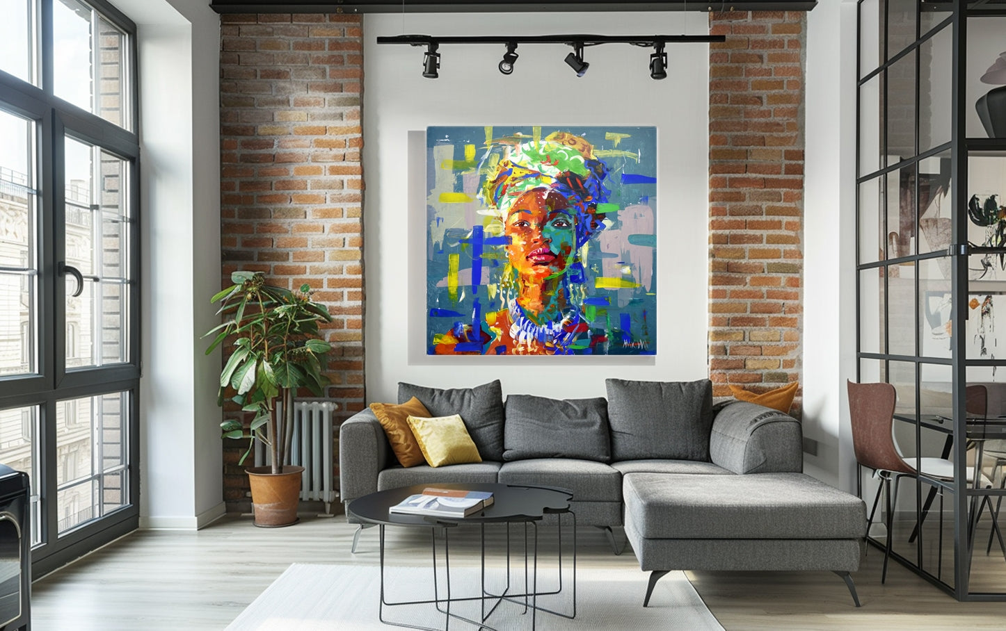 African Dream 1 120x120cm Acrylic on Canvas