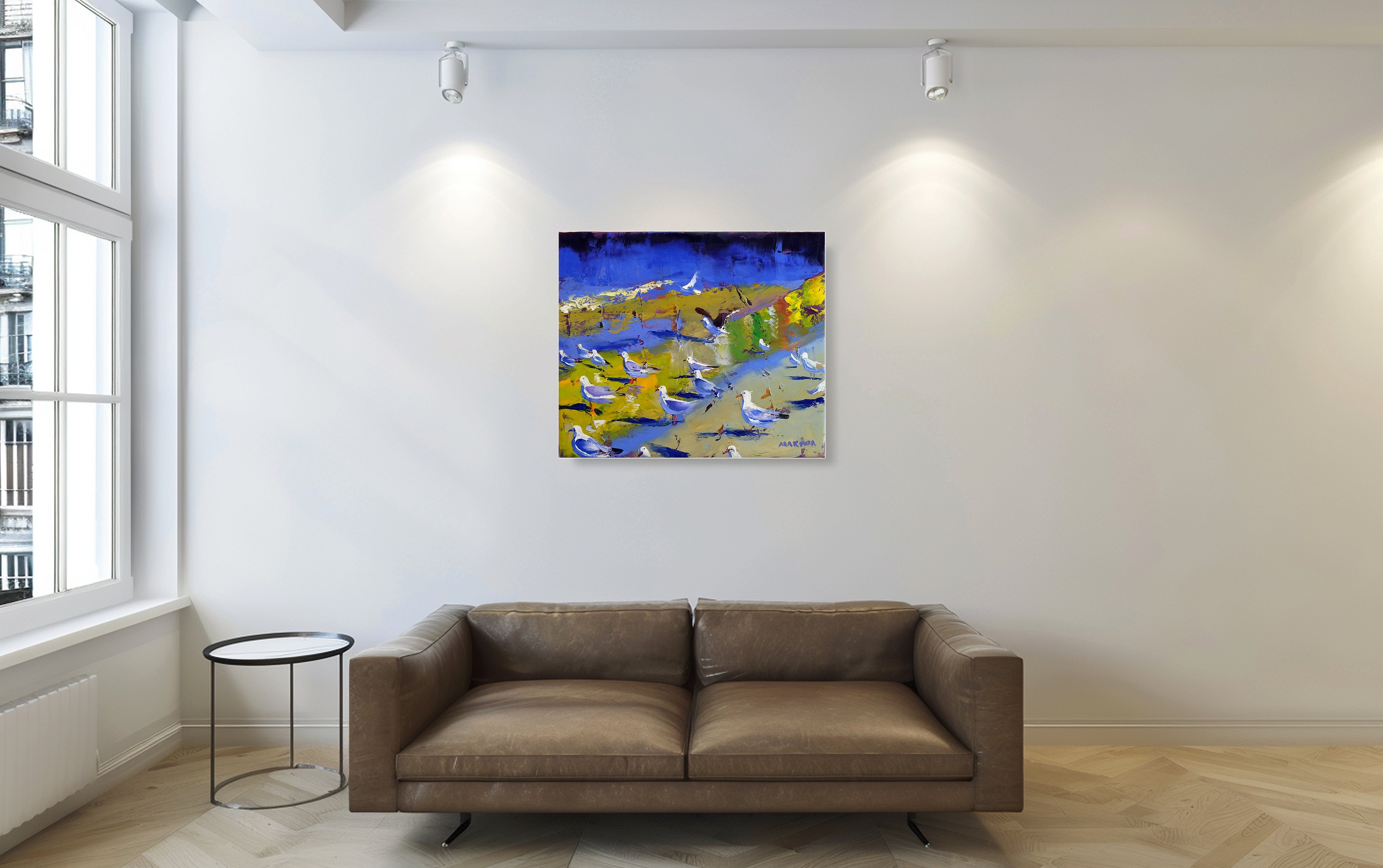 Seagulls 68x80cm Oil on Canvas