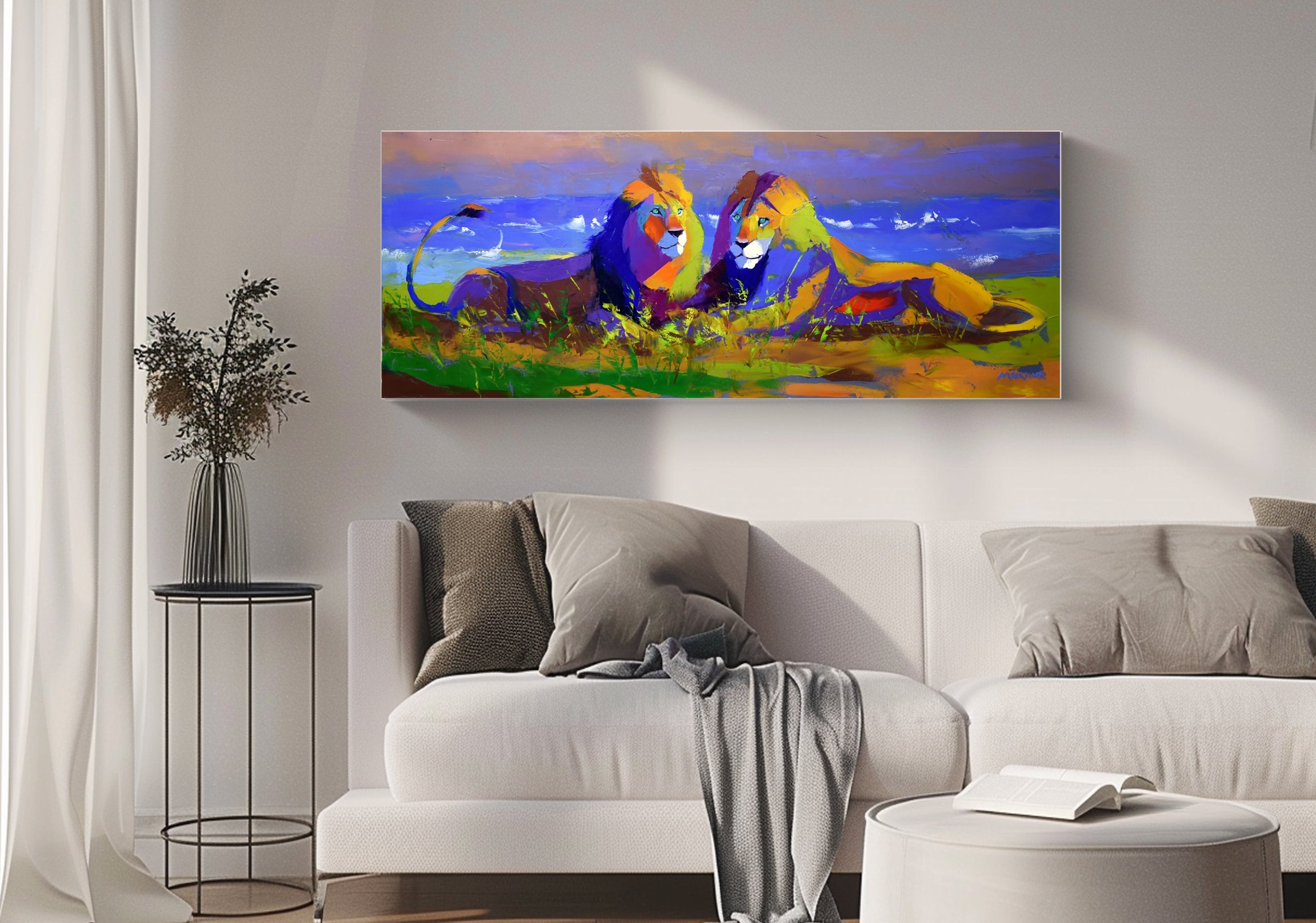 Coastal Kings 55X140cm Oil On Canvas