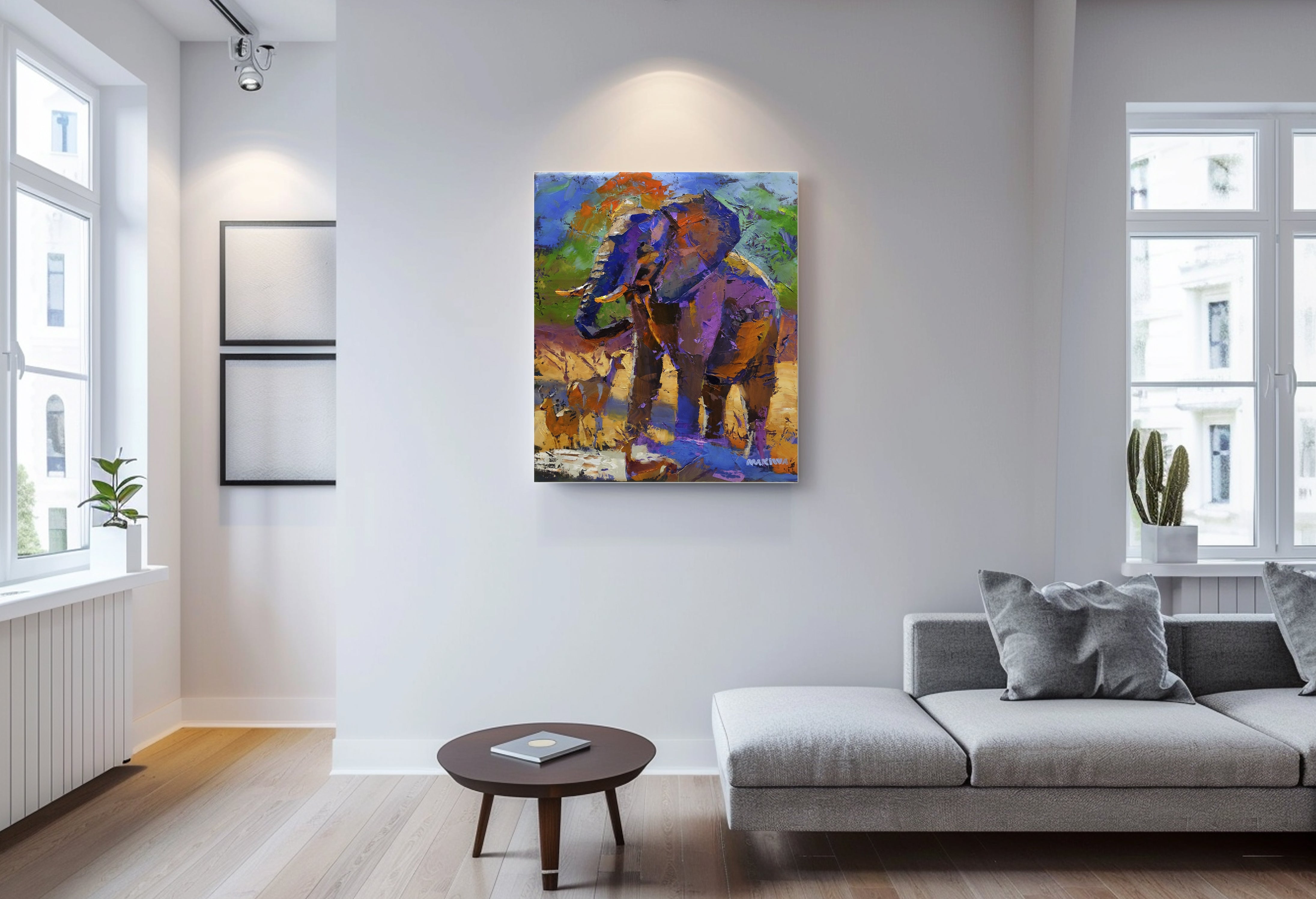 I Drink First 68x80cm Oil on Canvas