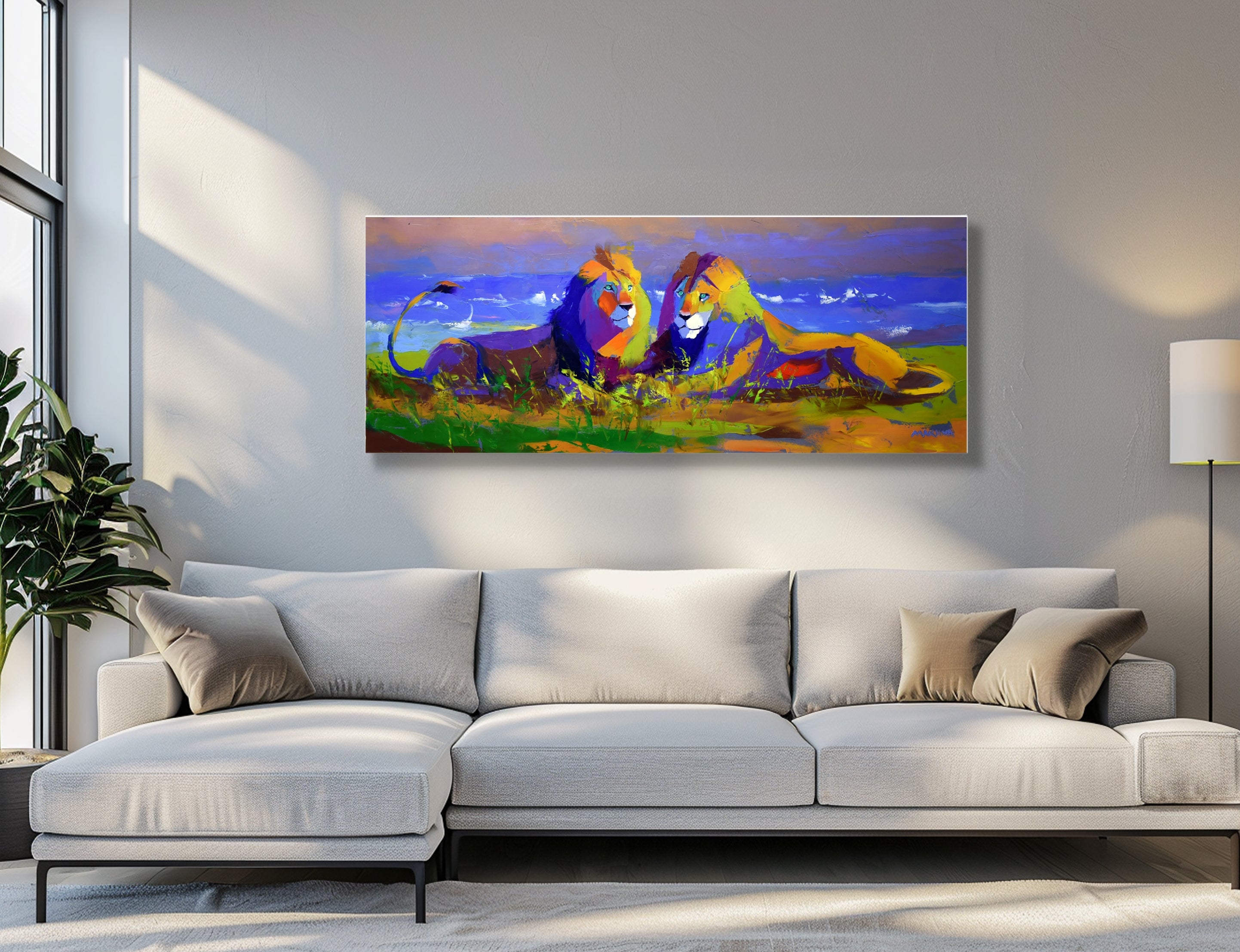 Coastal Kings 55X140cm Oil On Canvas