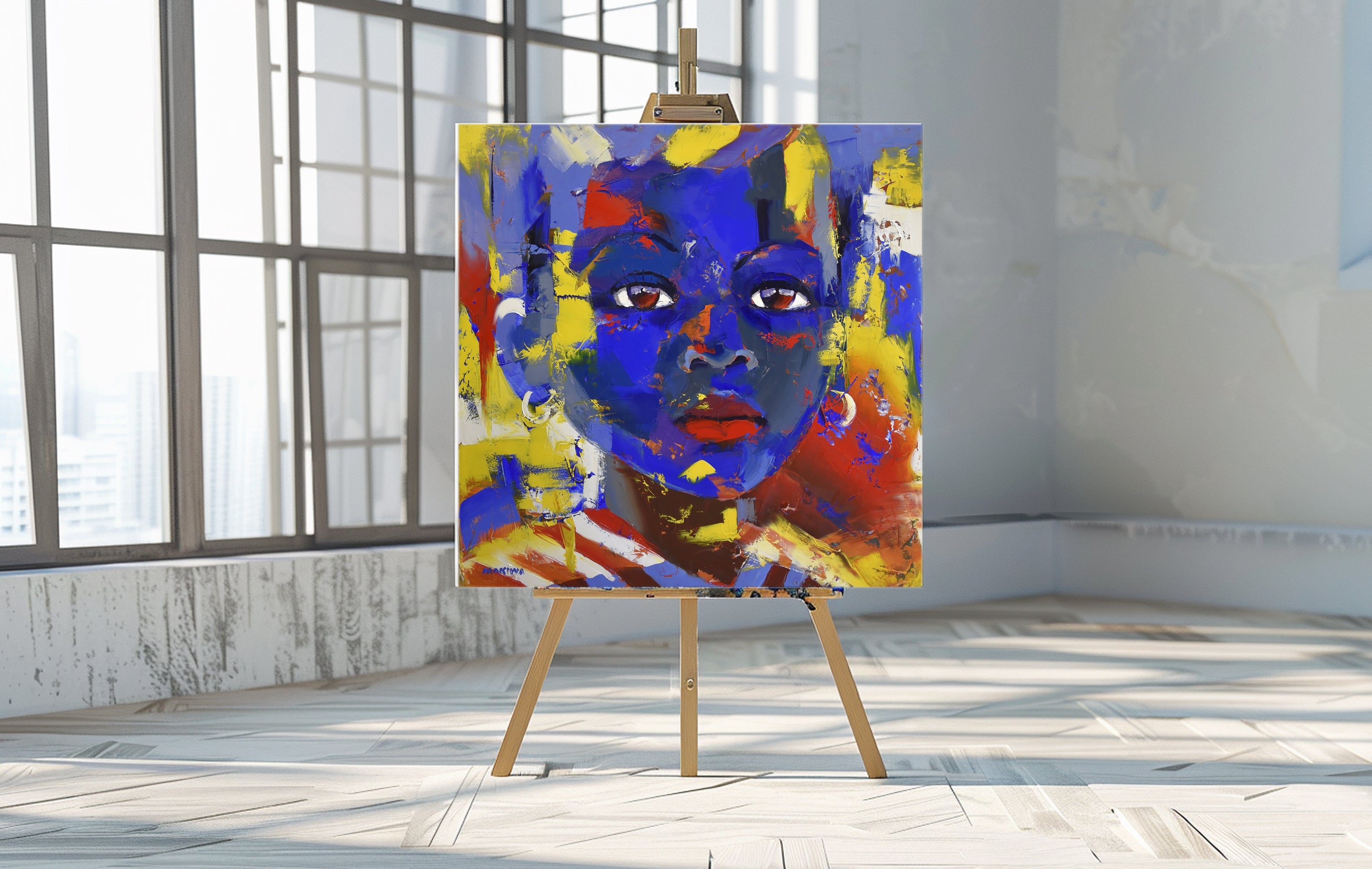 The Child 120x120cm Oil on Canvas