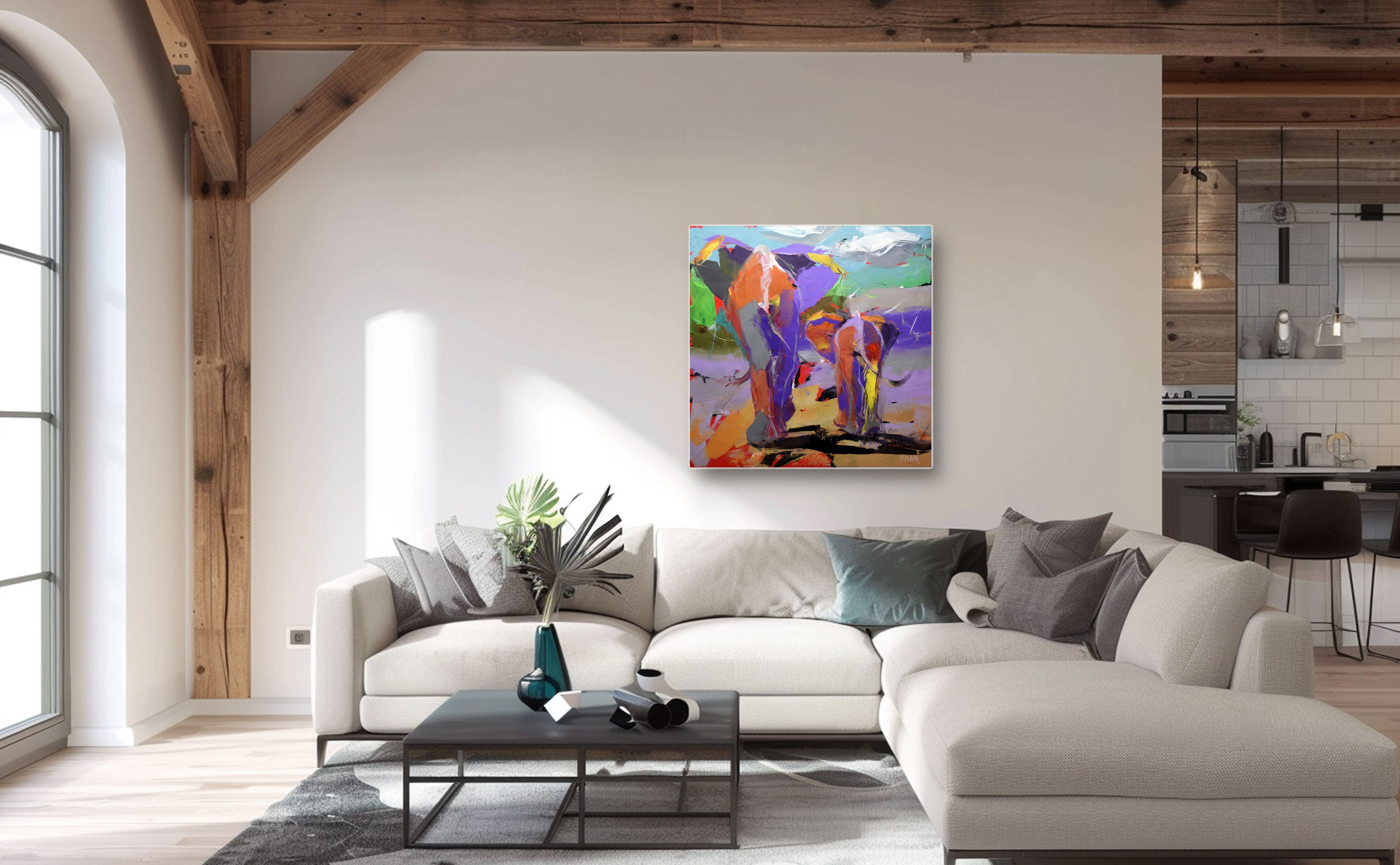 Steps of Wisdom 100x100cm Acrylic On Canvas