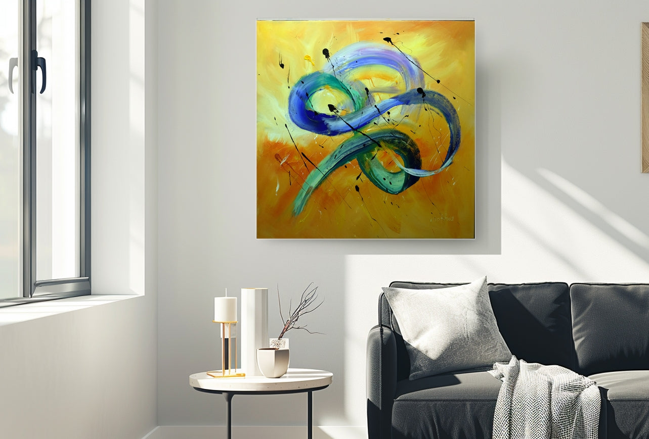 The Colours of the Cosmos 80x80cm Acrylic on Canvas