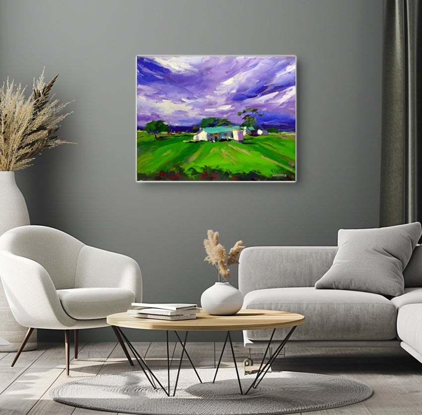 The Farmhouse 56x71cm Oil on Canvas