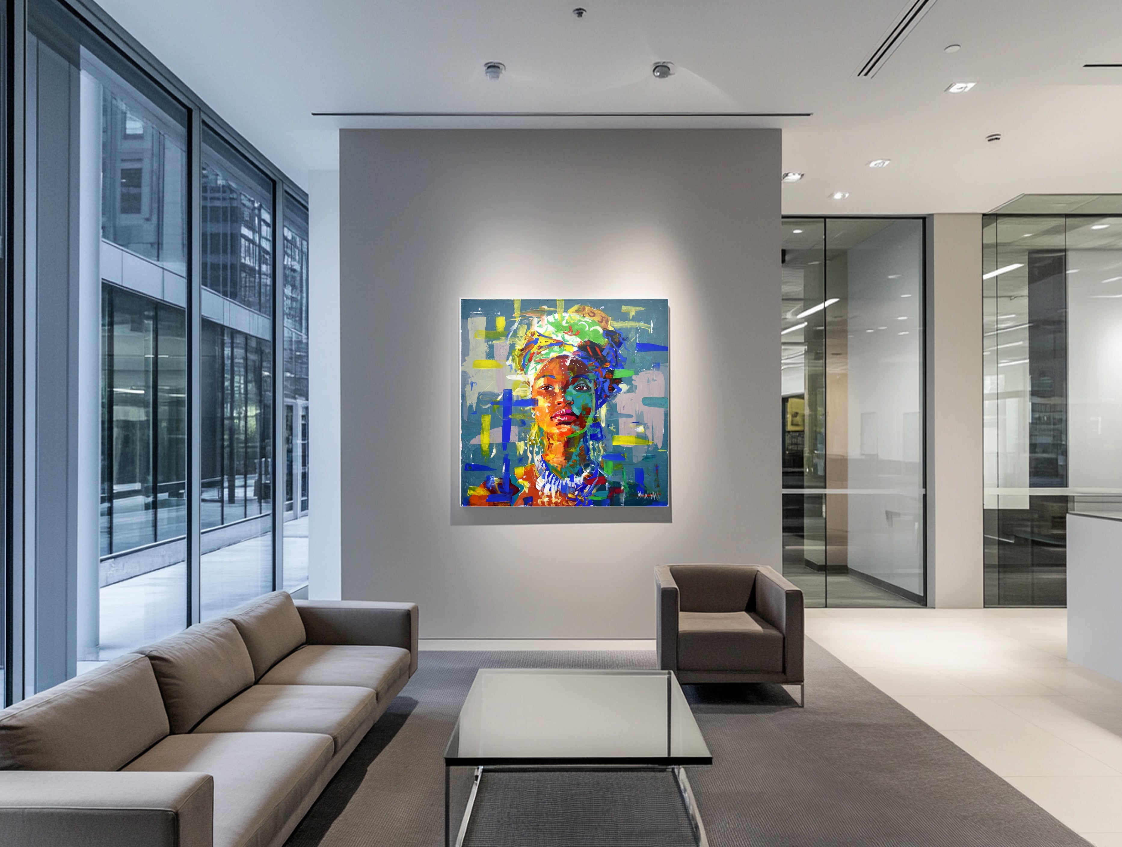 African Dream 1 (3)120x120cm Acrylic on Canvas