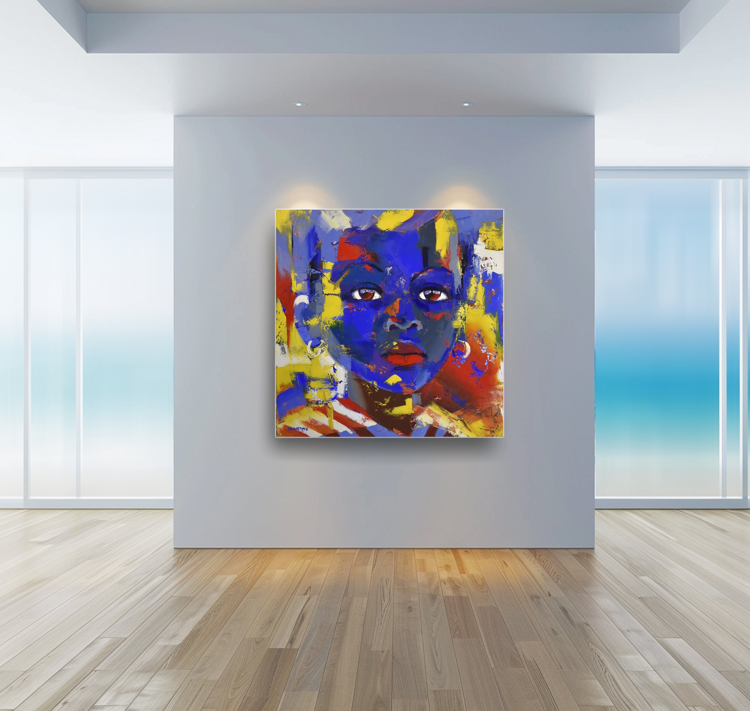 The Child 120x120cm Oil on Canvas