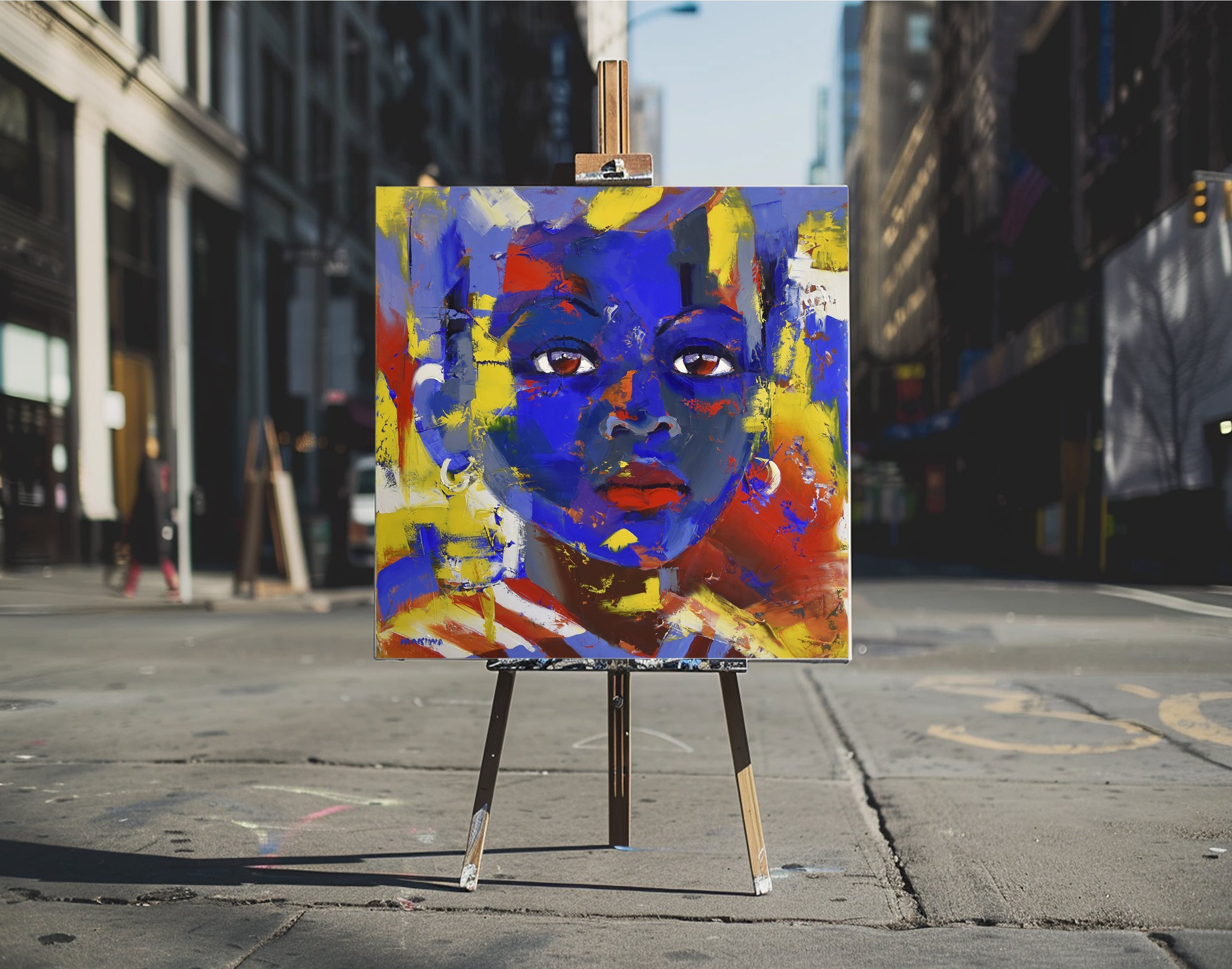 The Child 120x120cm Oil on Canvas