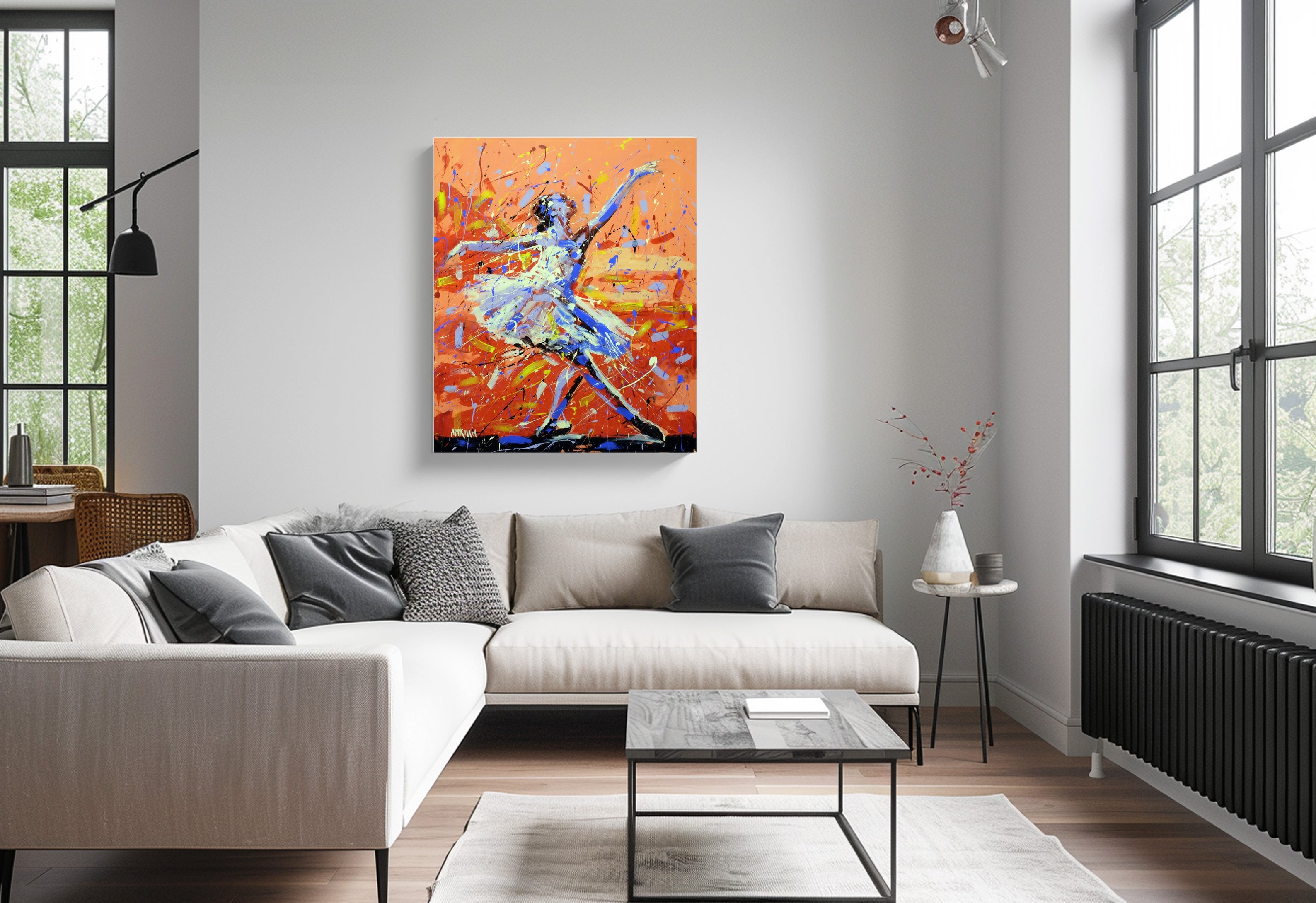 Colorful Ballerina Series No 2 120x100cm Acrylic on Canvas