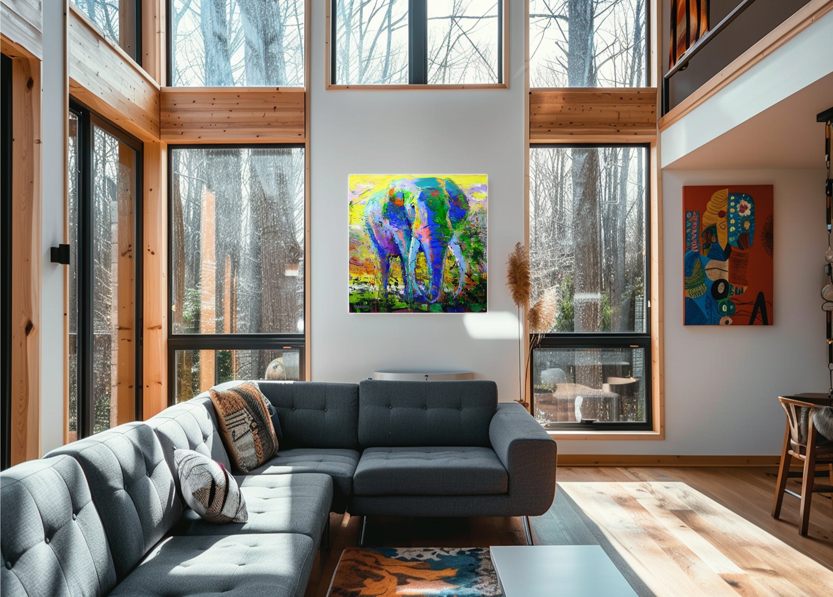 Sunset Harmonies 100x100cm Oil on Canvas