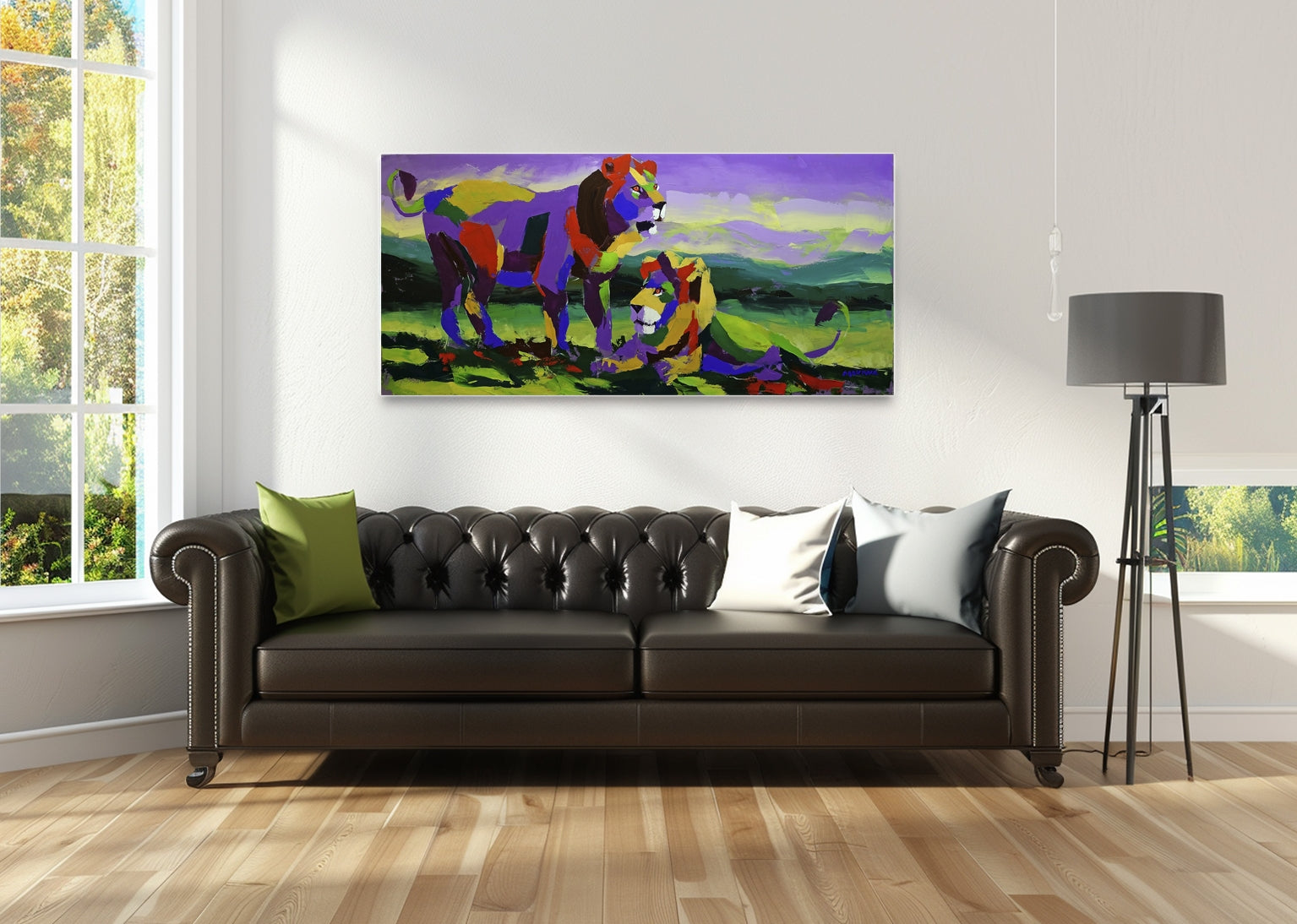 Kings of the Lowveld 80x180cm Acrylic on Canvas