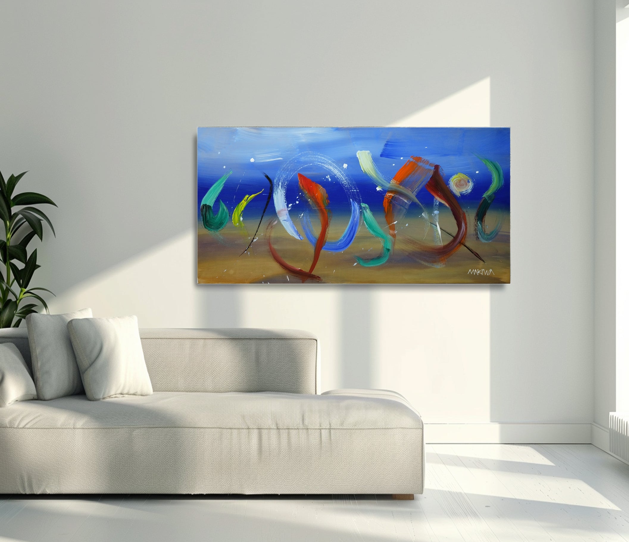 Ocean Dance 60x120cm Acrylic on Canvas