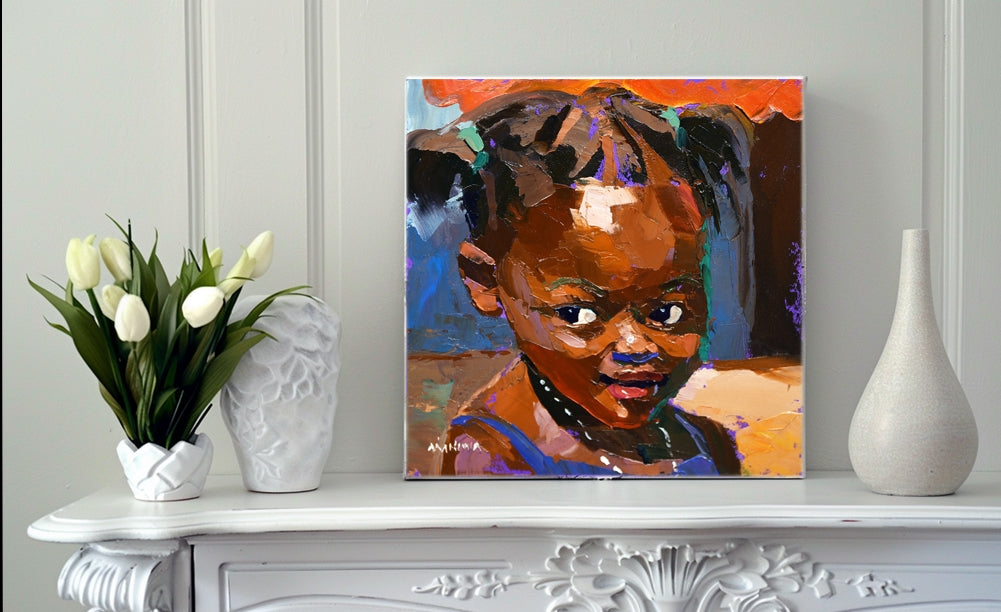 Little One 20x20cm Oil on Canvas