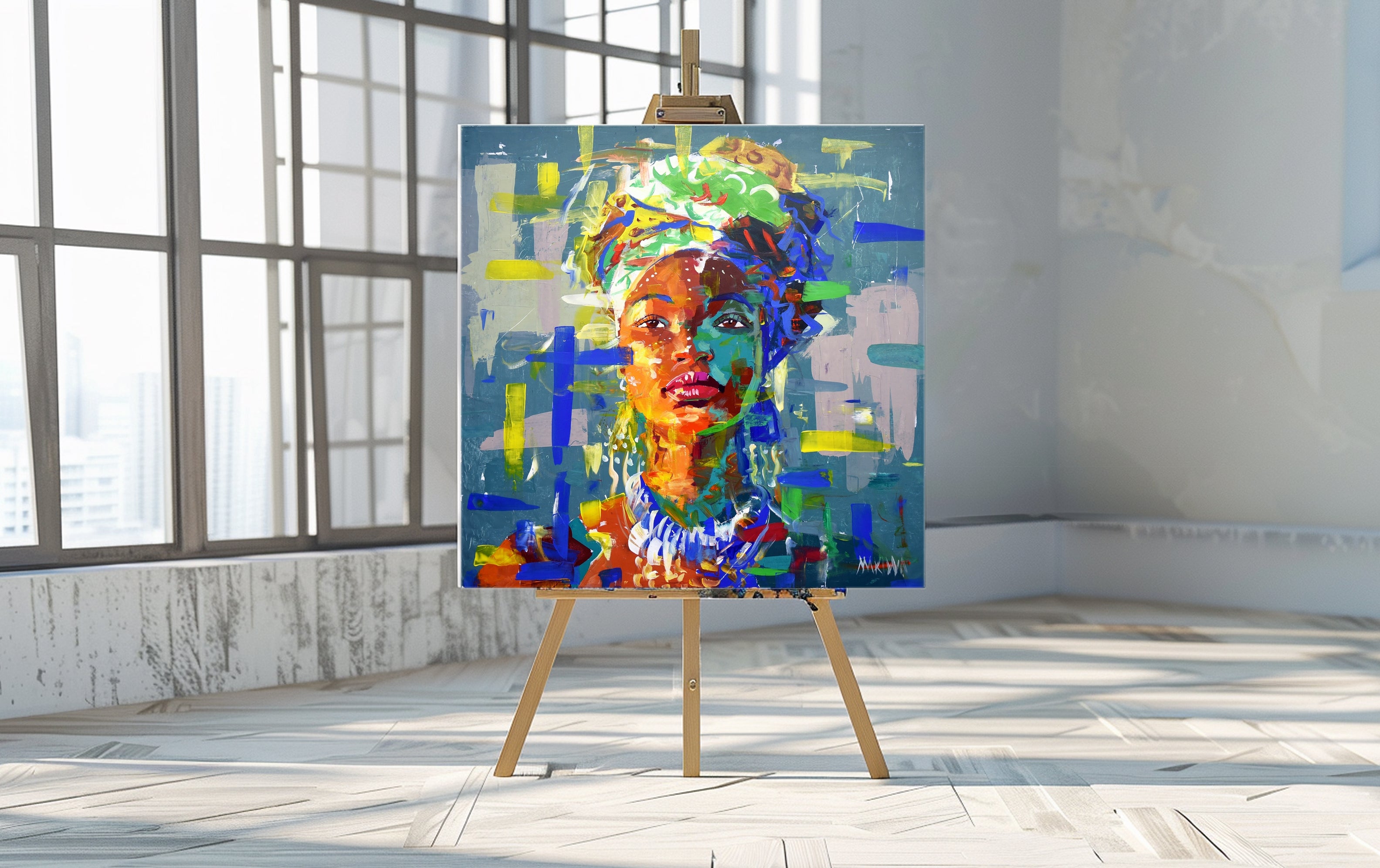 African Dream 1 120x120cm Acrylic on Canvas