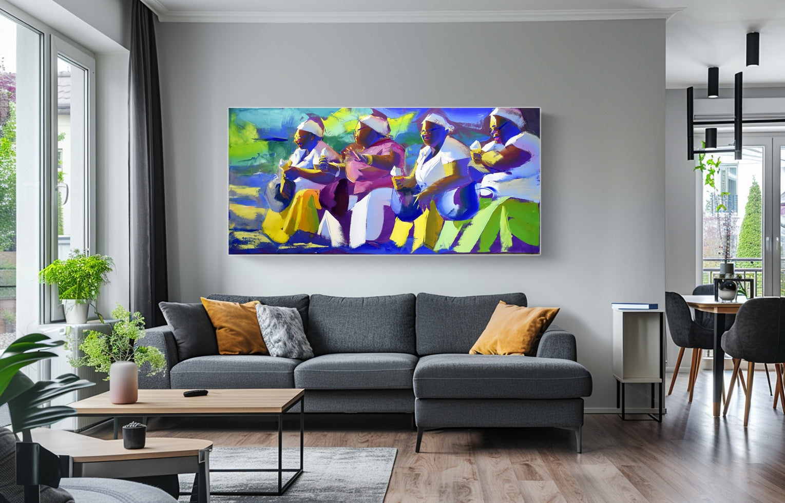 Ice Cream at Sunset 80x170cm Oil on Canvas