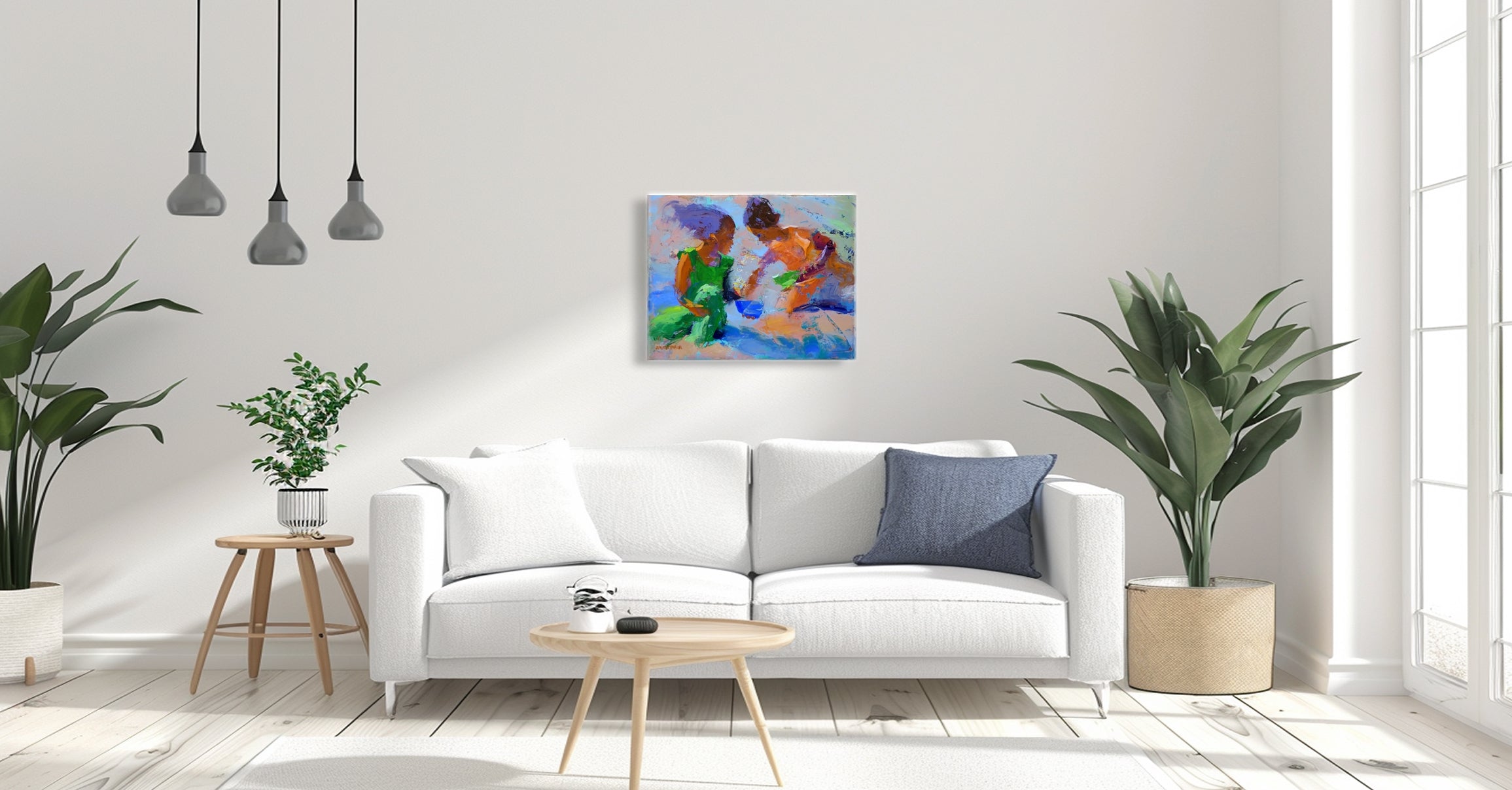 Seashells in the Sun 56x71cm Oil on Canvas