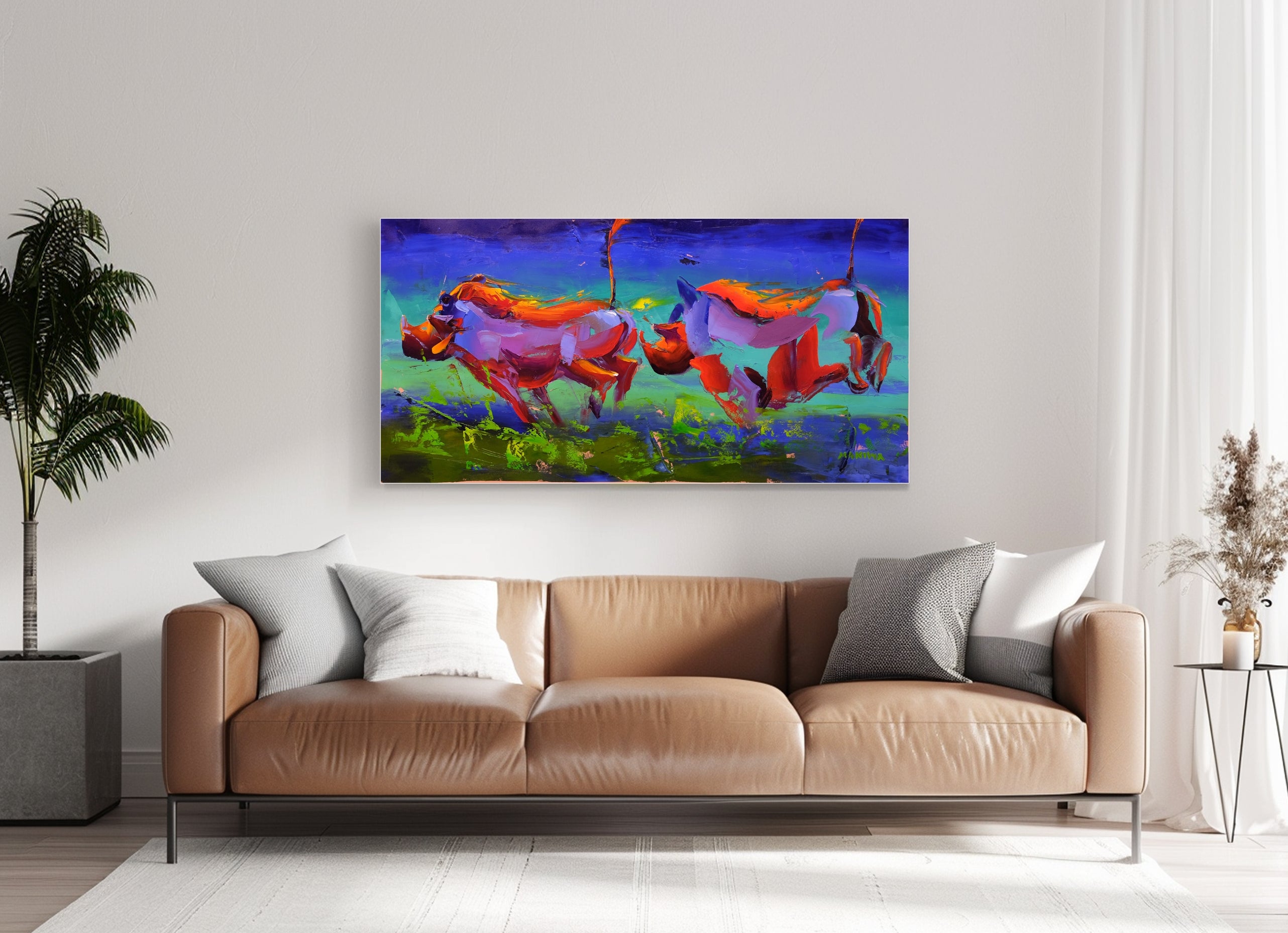 Run Like the Wind 60x120cm Oil on Canvas