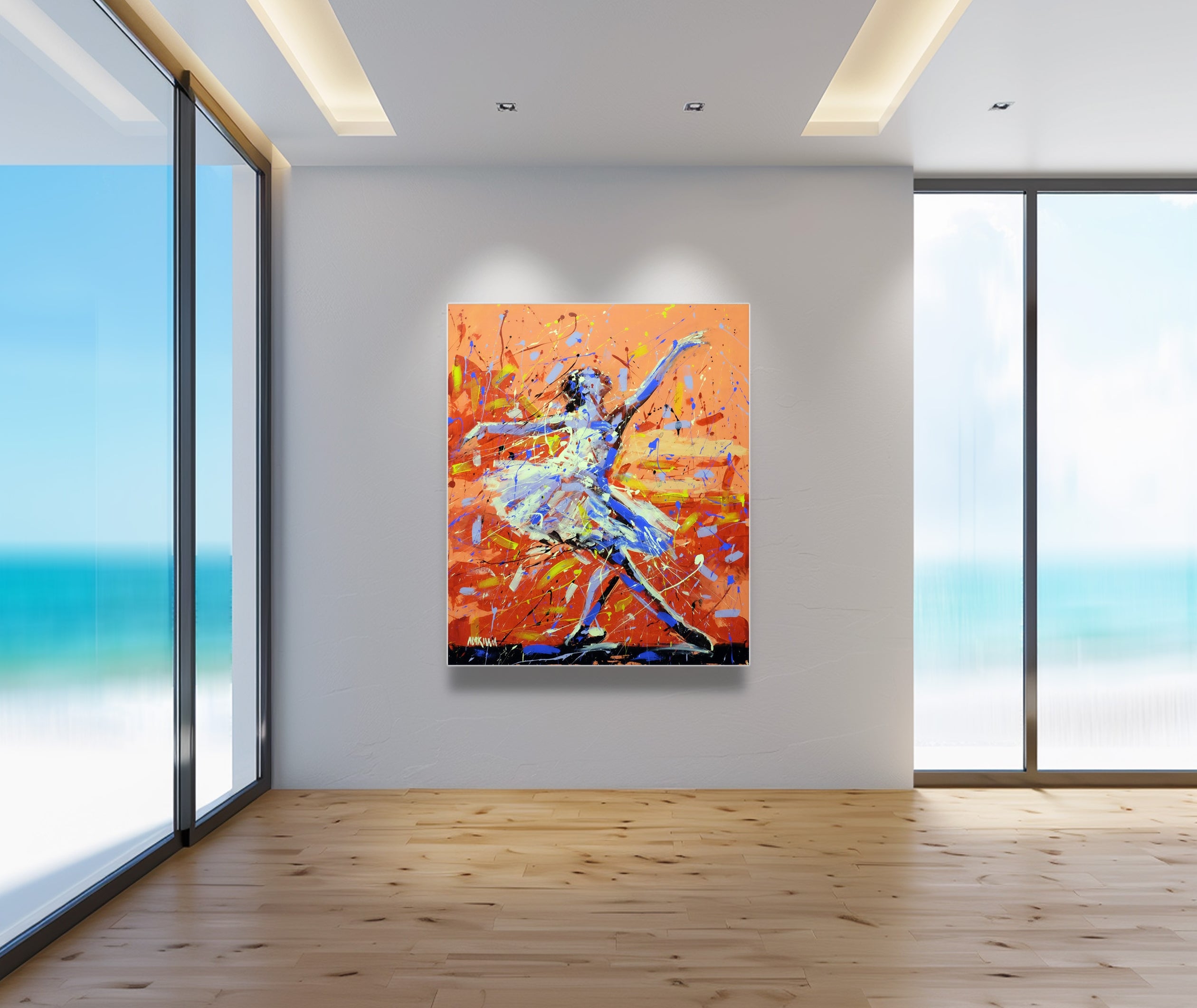 Colorful Ballerina Series No 2 120x100cm Acrylic on Canvas