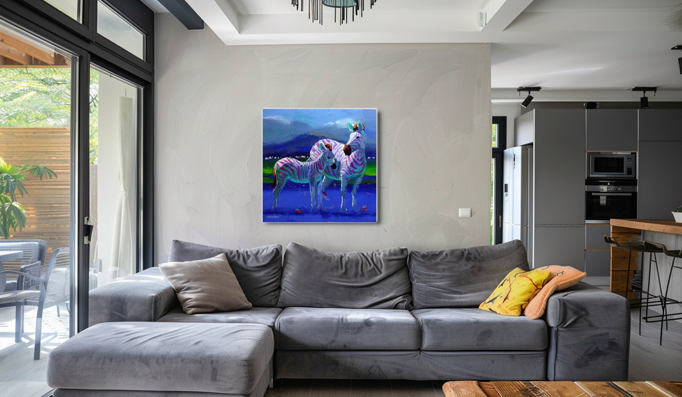 End of another Day 100x100cm Oil on Canvas