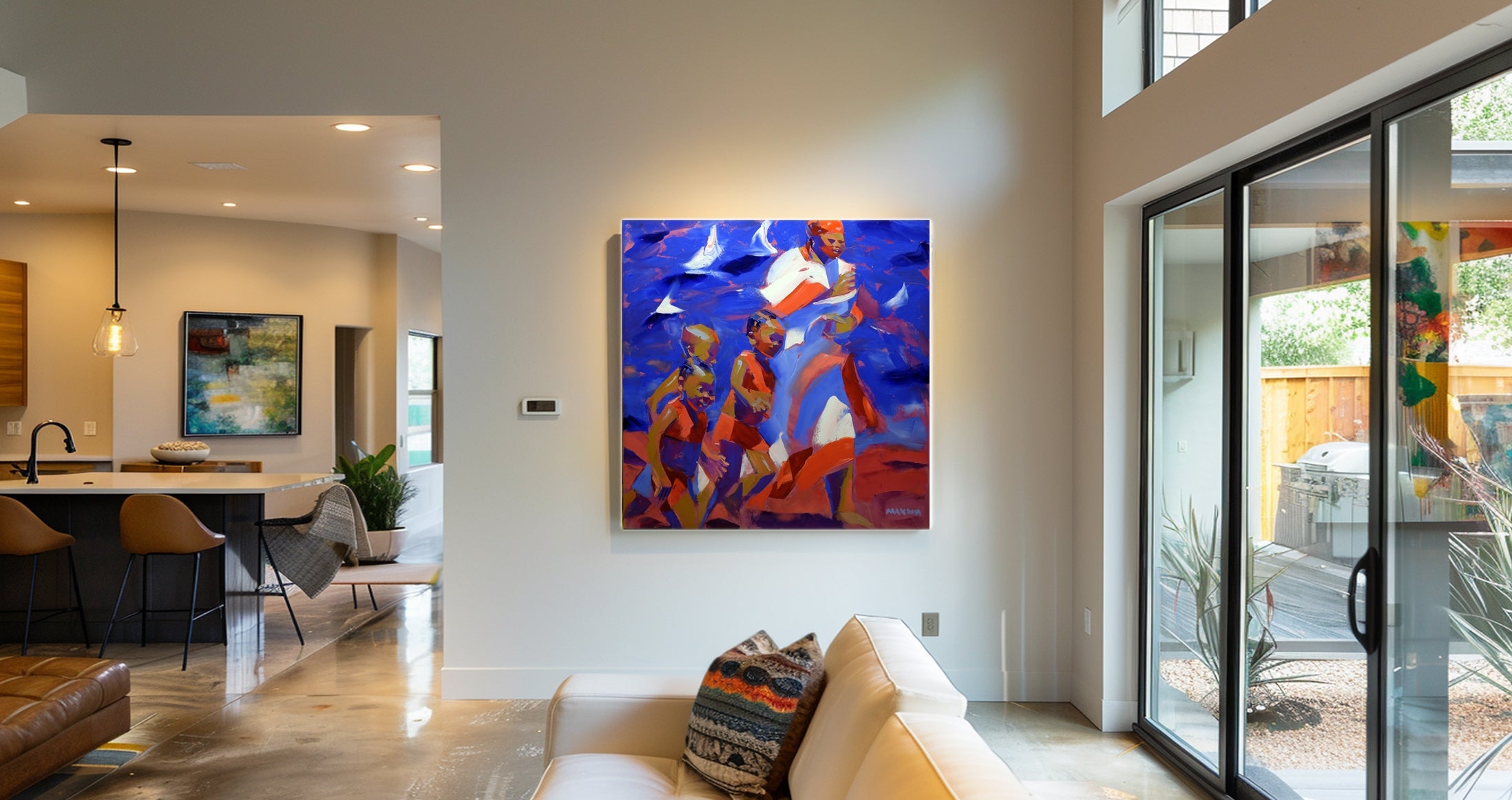 We Love Saturdays 100x100cm Oil on Canvas