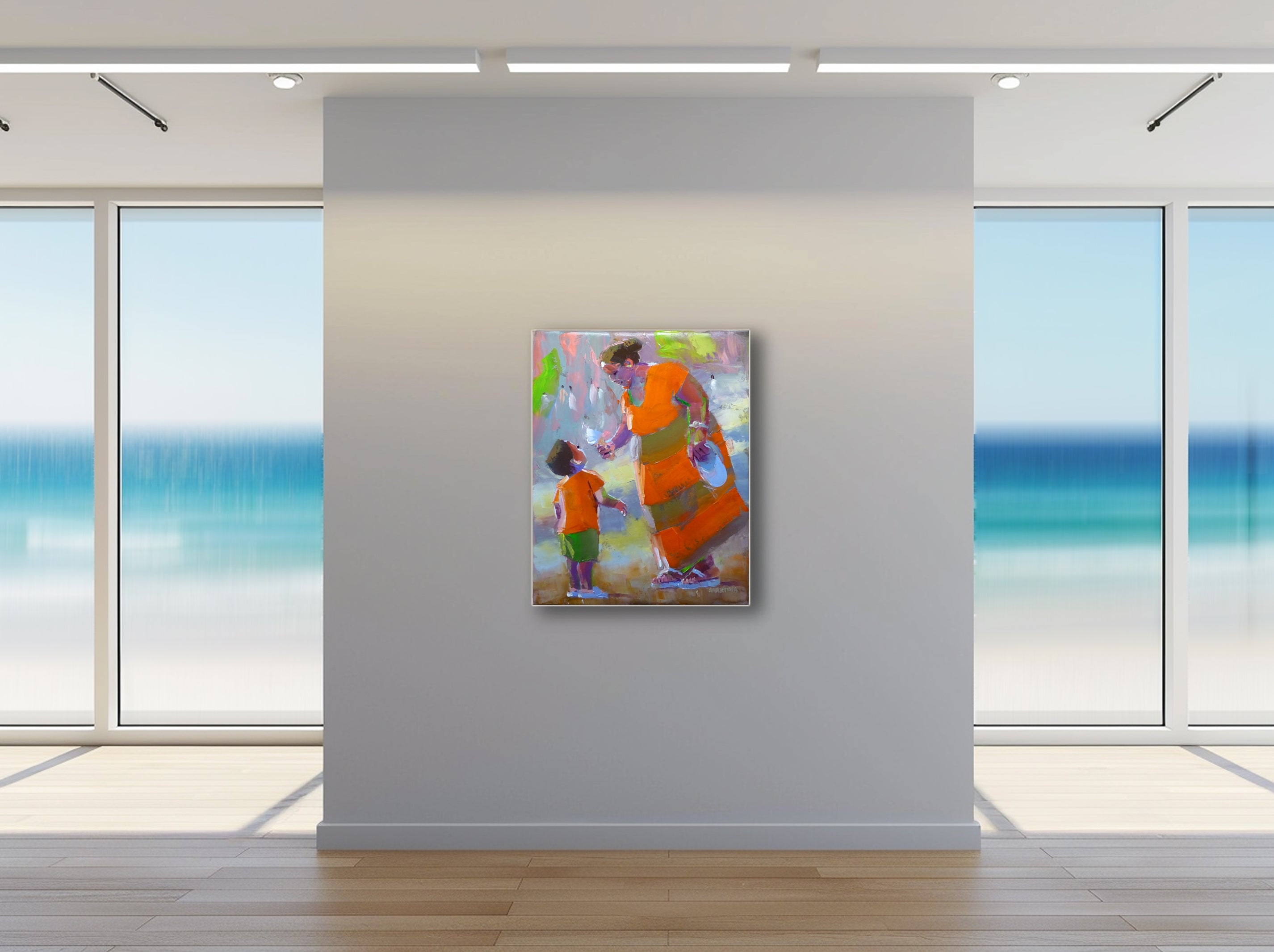 Mum's Ice Cream 71x56cm Oil on Canvas