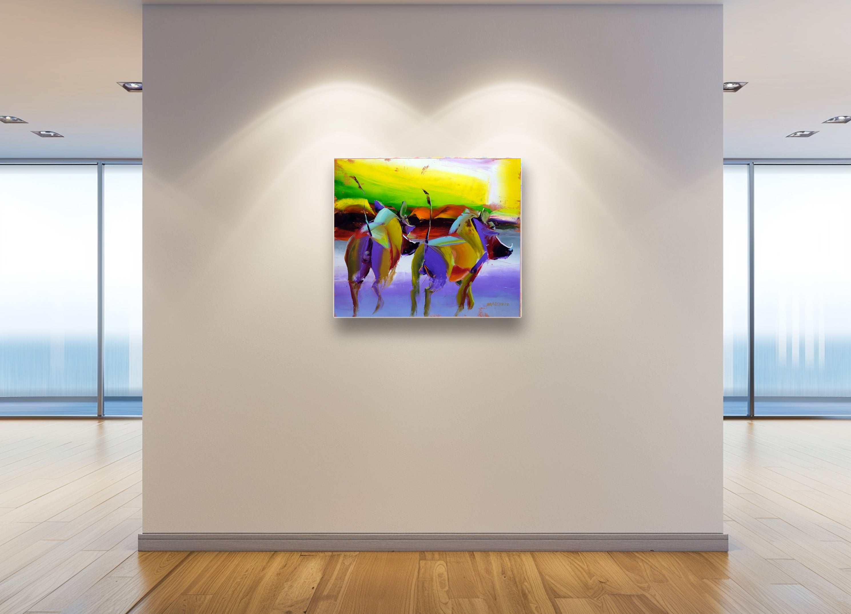 Tails Up 68x80cm Oil on Canvas