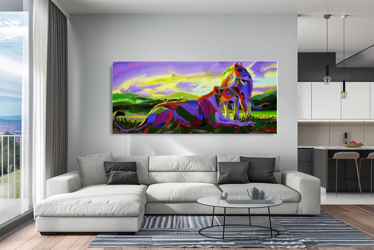 Greener on the Other Side 180x80cm Acrylic on Canvas
