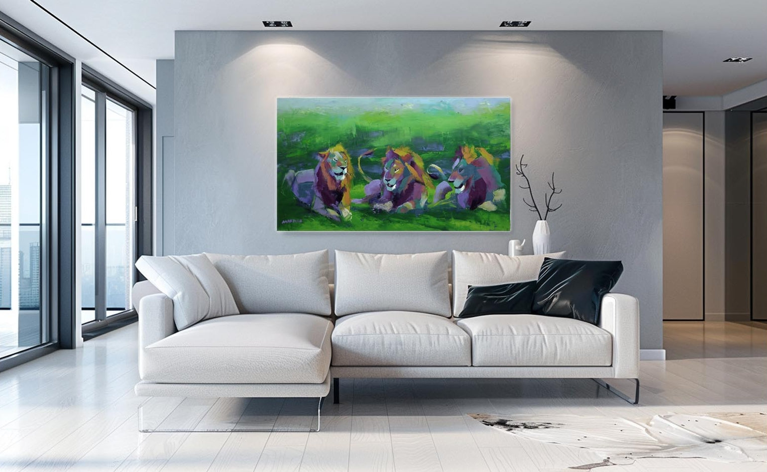 The Elders 80x140cm Oil on Canvas