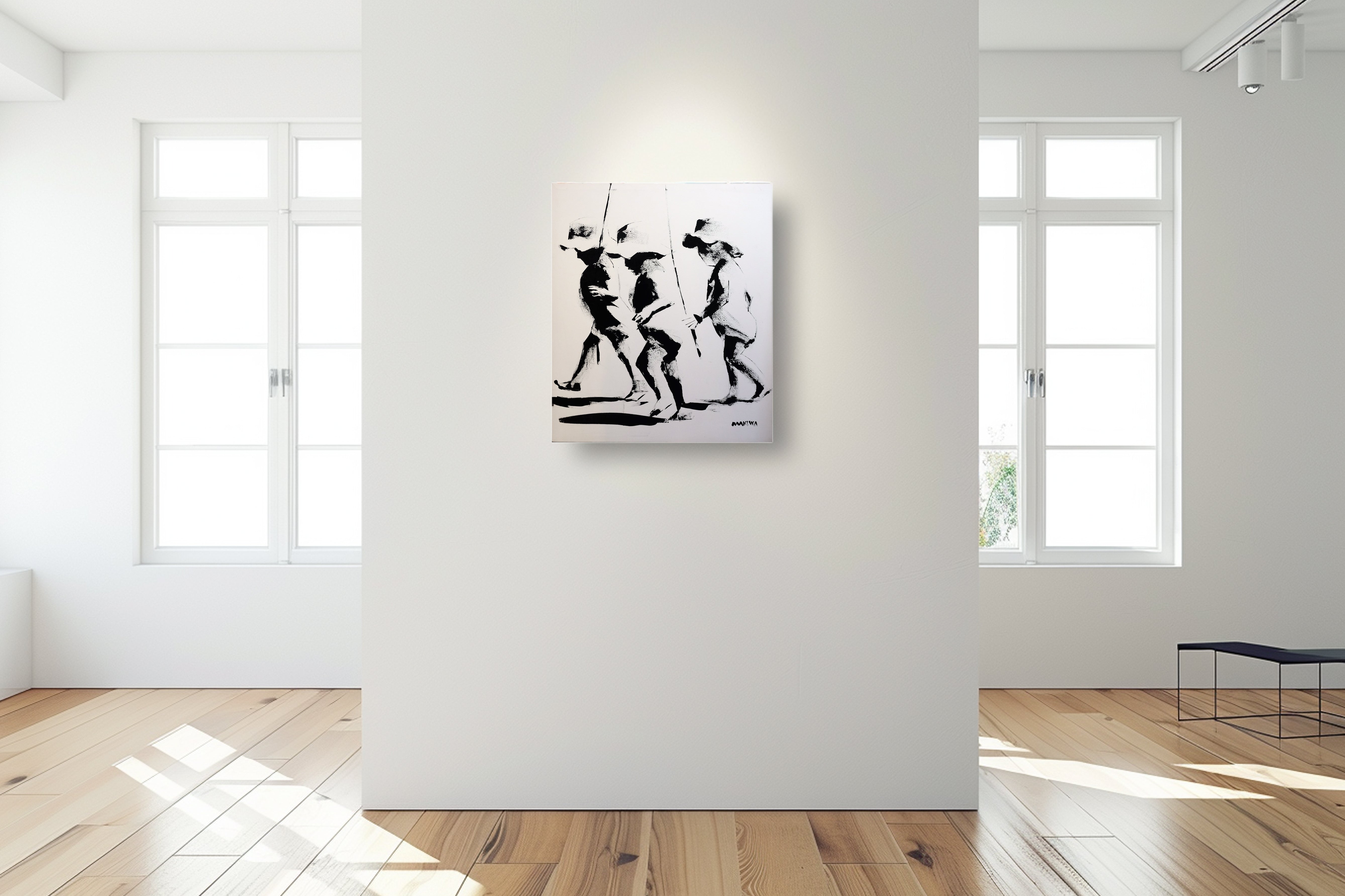 Gone Fishing 80x68cm Acrylic on Canvas