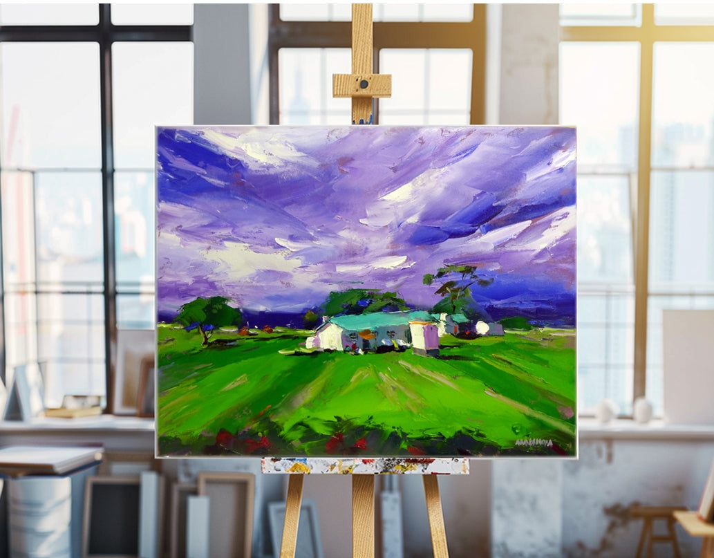The Farmhouse 56x71cm Oil on Canvas