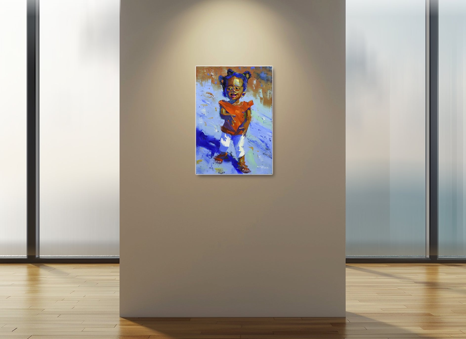 Happy Child 55x39cm Oil on Canvas