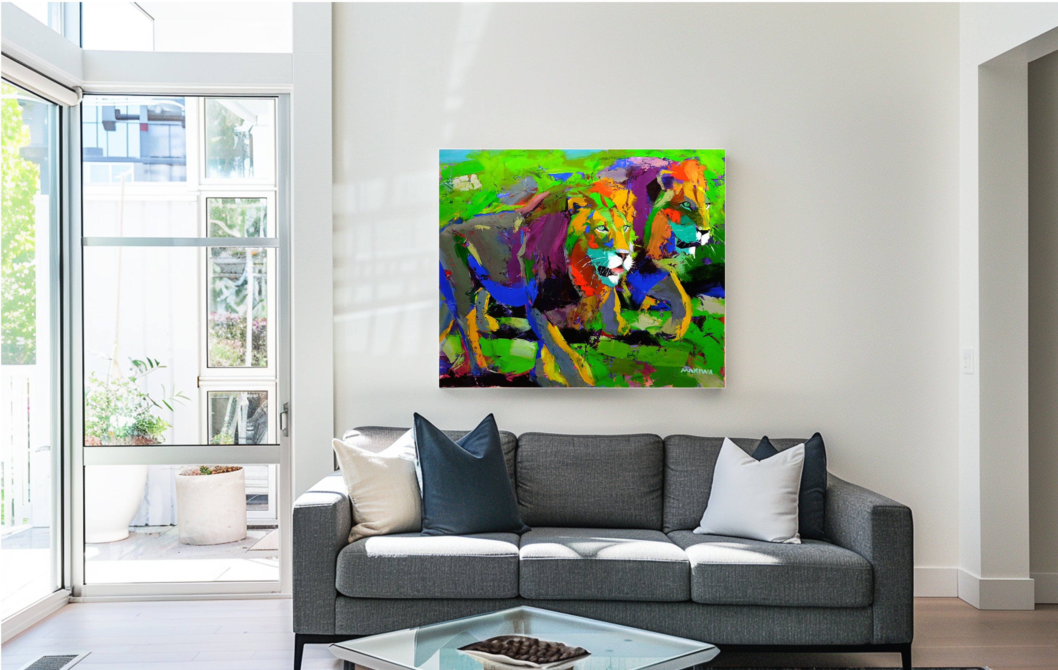 Prowling Brothers 100x120cm Oil on Canvas