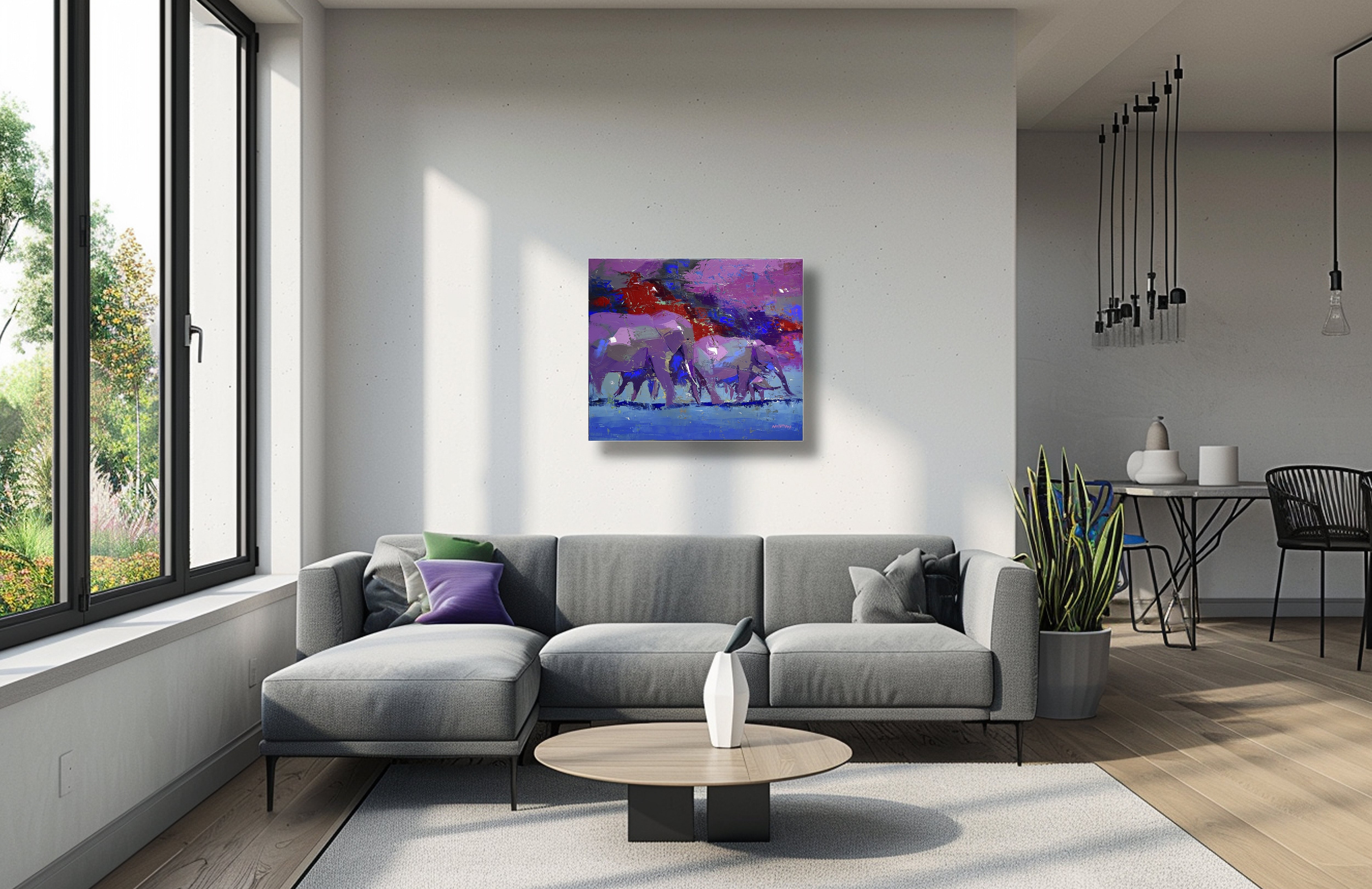 Stroll In the Sun 68x80cm Oil on Canvas