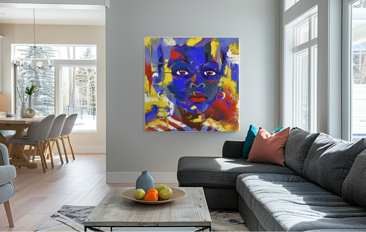 The Child 120x120cm Oil on Canvas