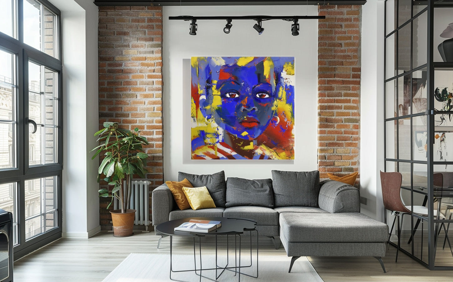 The Child 120x120cm Oil on Canvas