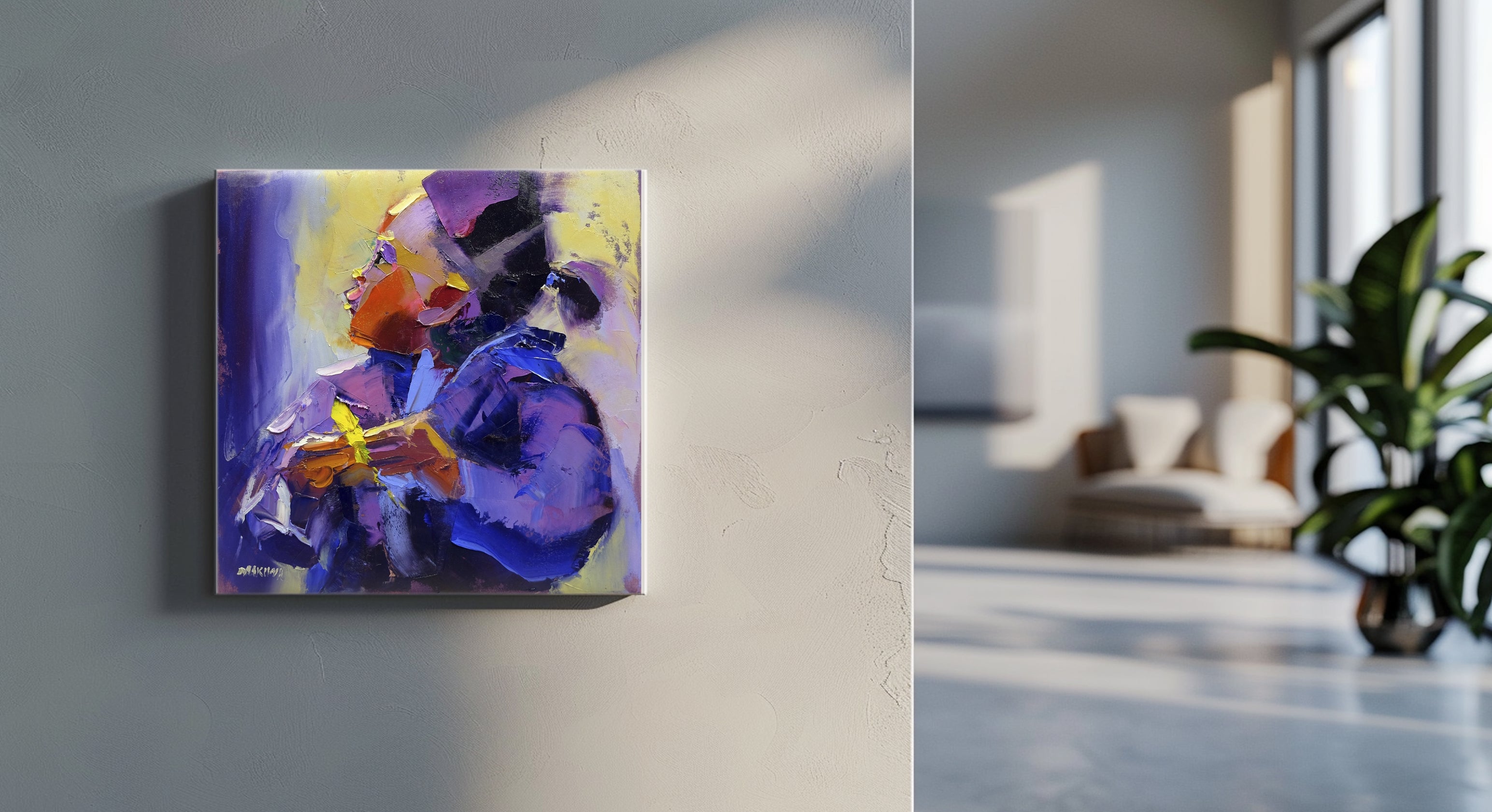 The Moment 40x40cm Oil on Canvas