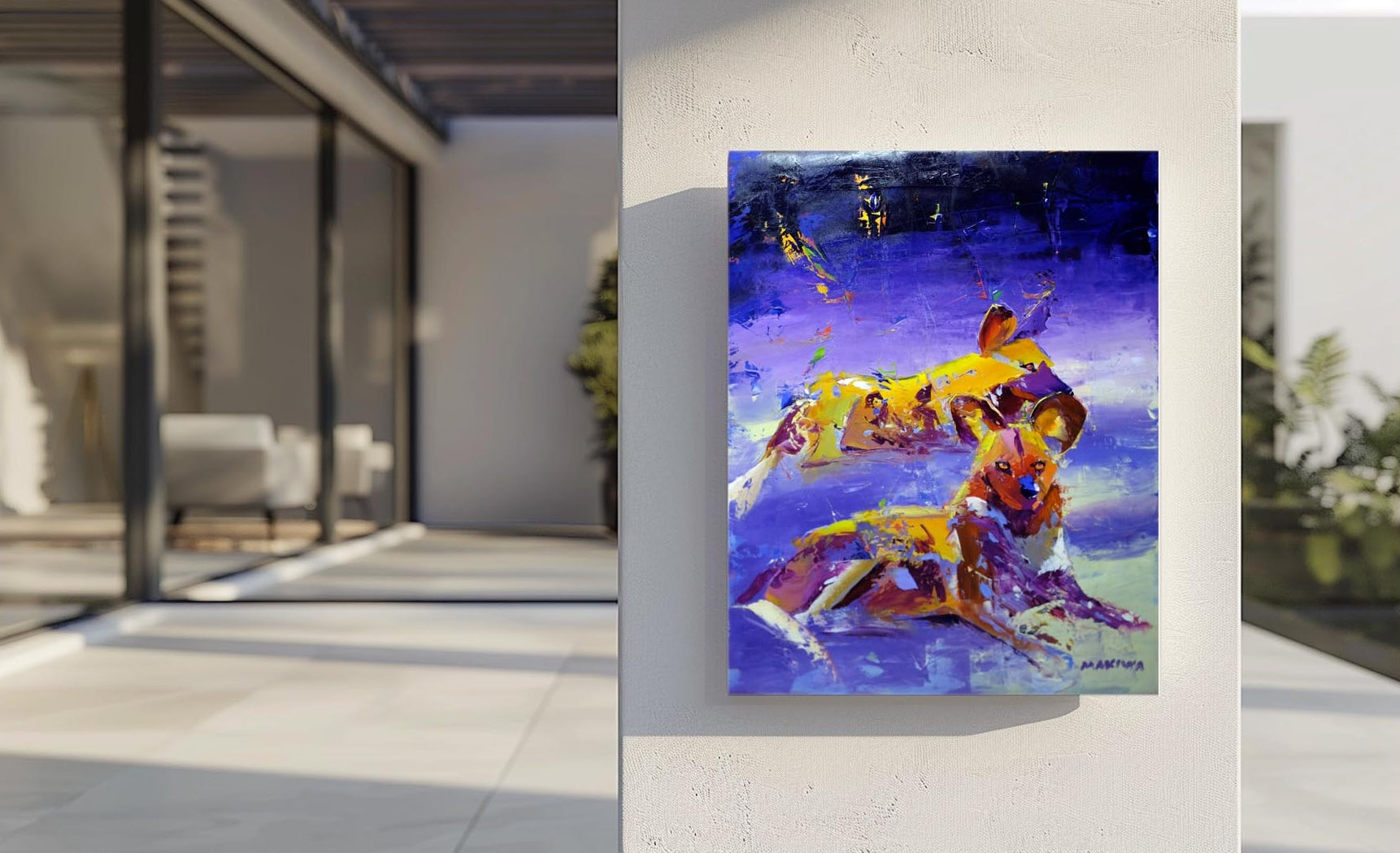 Resting Dogs 71x56cm Oil on Canvas