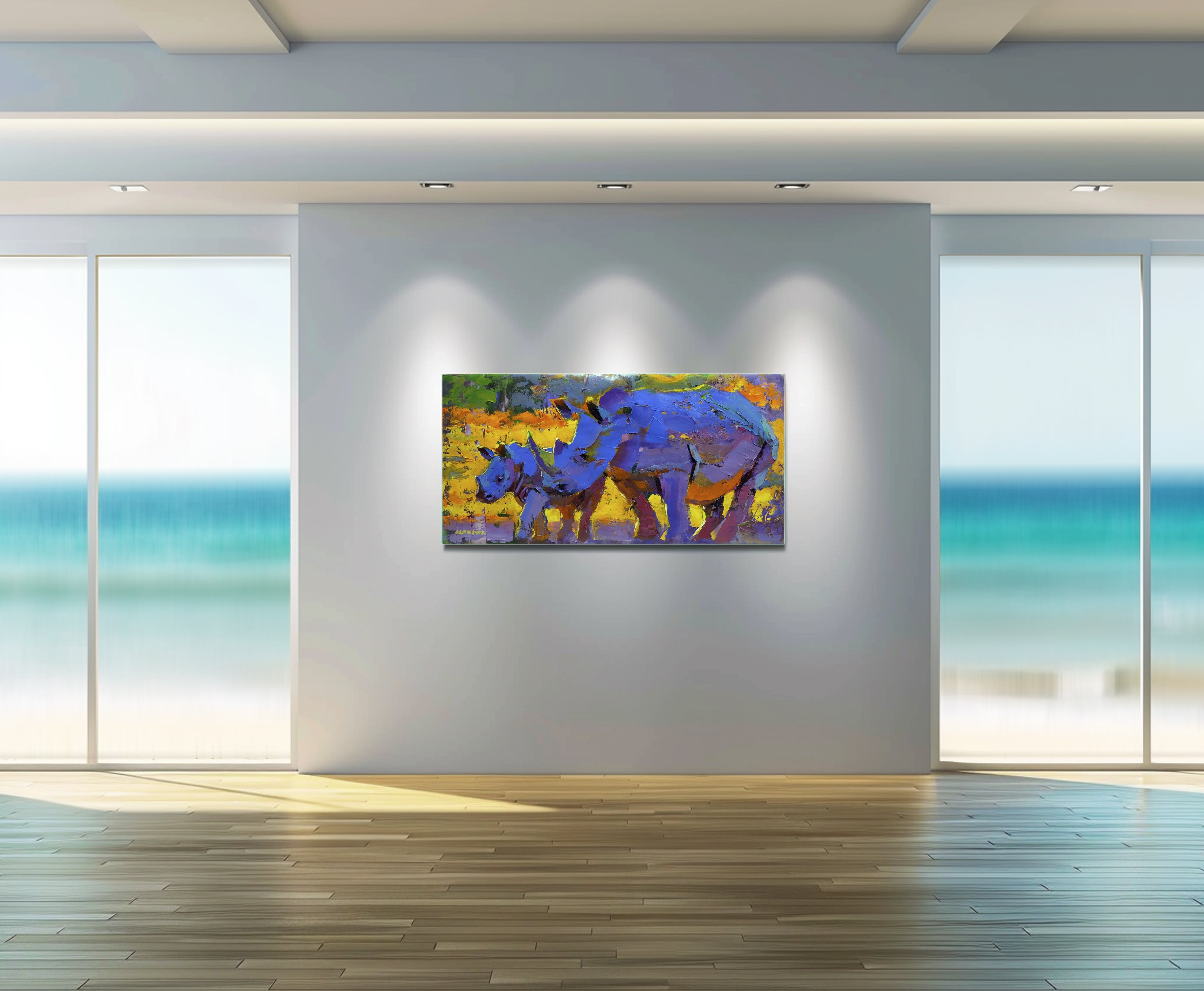 Sun Going Down 60x120cm Oil on Canvas