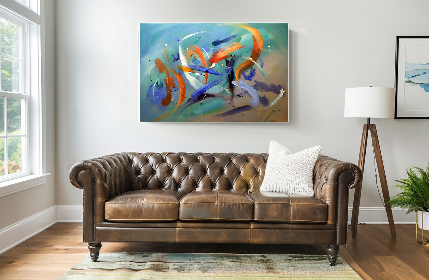 Ocean Depths 120x80cm Acrylic on Canvas