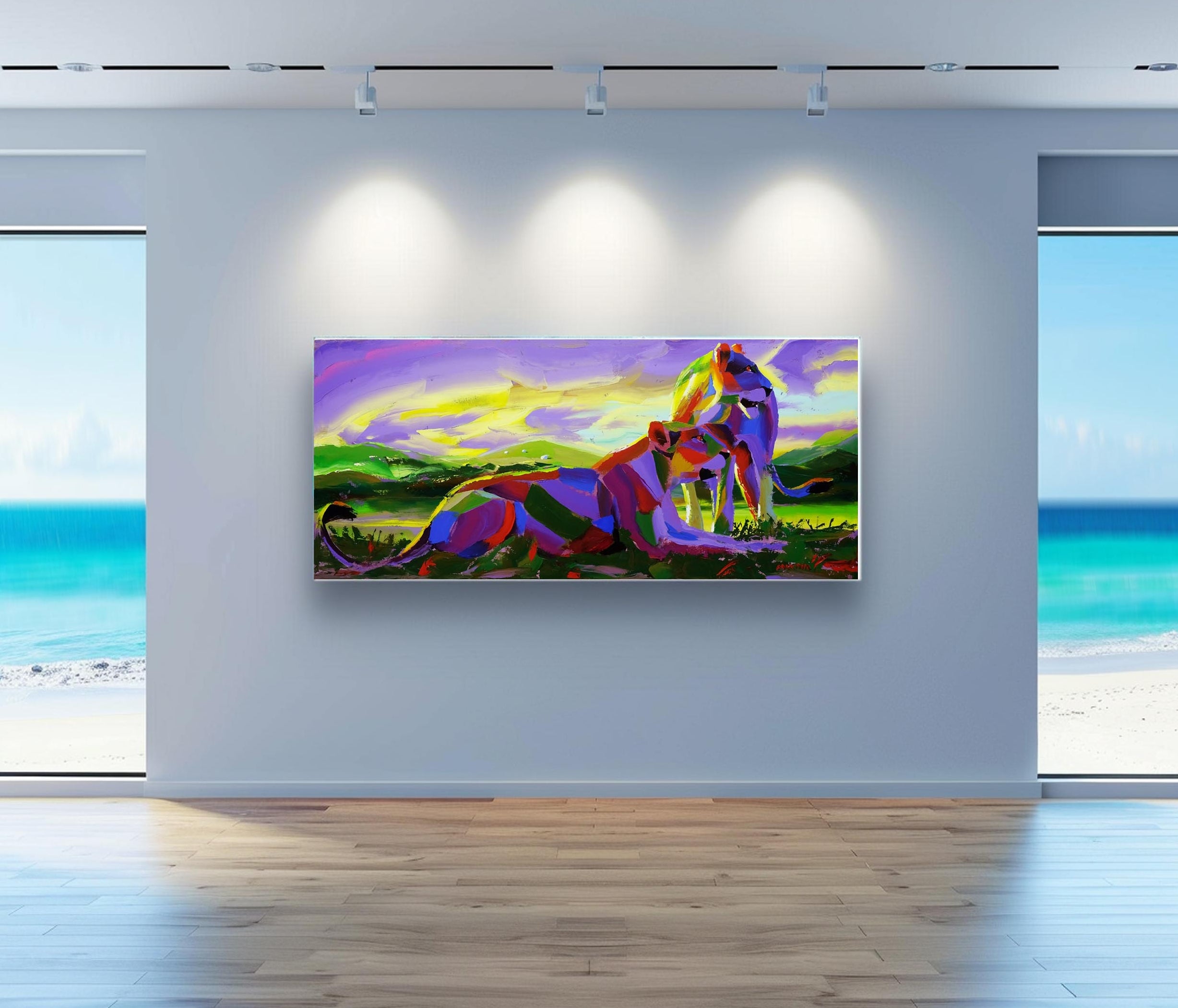 Greener on the Other Side 180x80cm Acrylic on Canvas