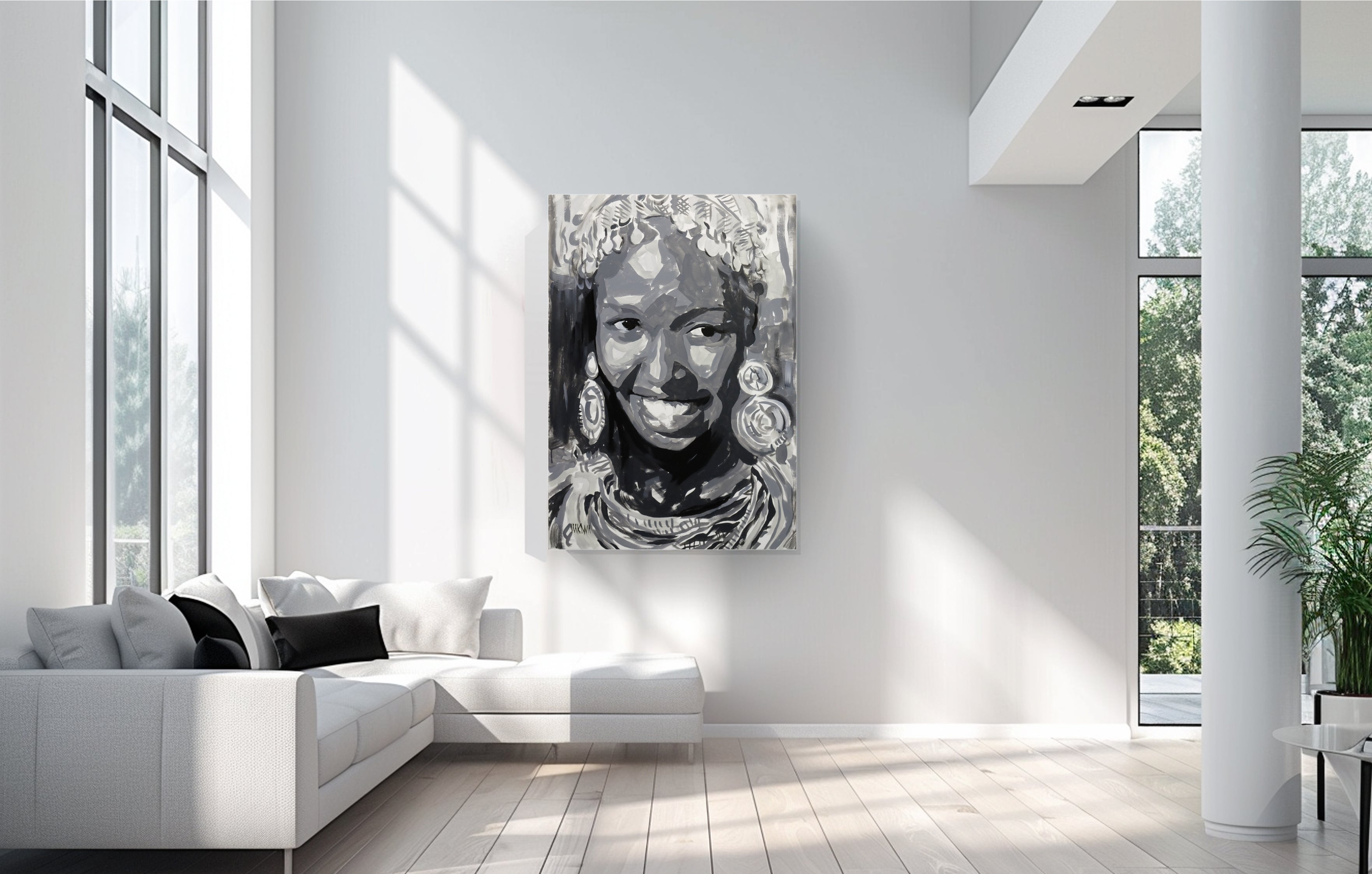 Proudly African 100x70cm Acrylic on Canvas
